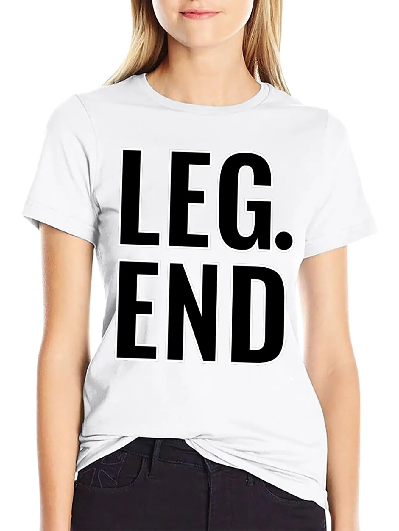 Legend Typography Design Basic Graphic T-Shirt – Daily Comfort In Soft Cotton