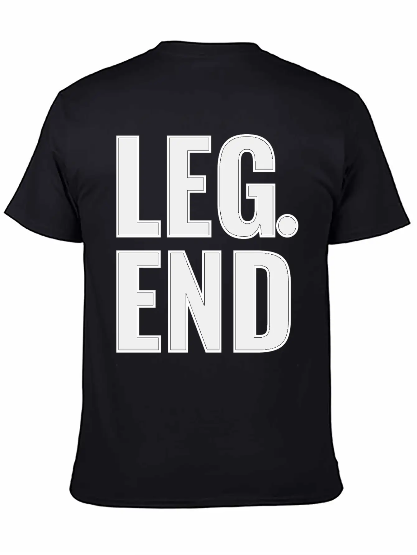 Legend Typography Design Basic Graphic T-Shirt – Daily Comfort In Soft Cotton