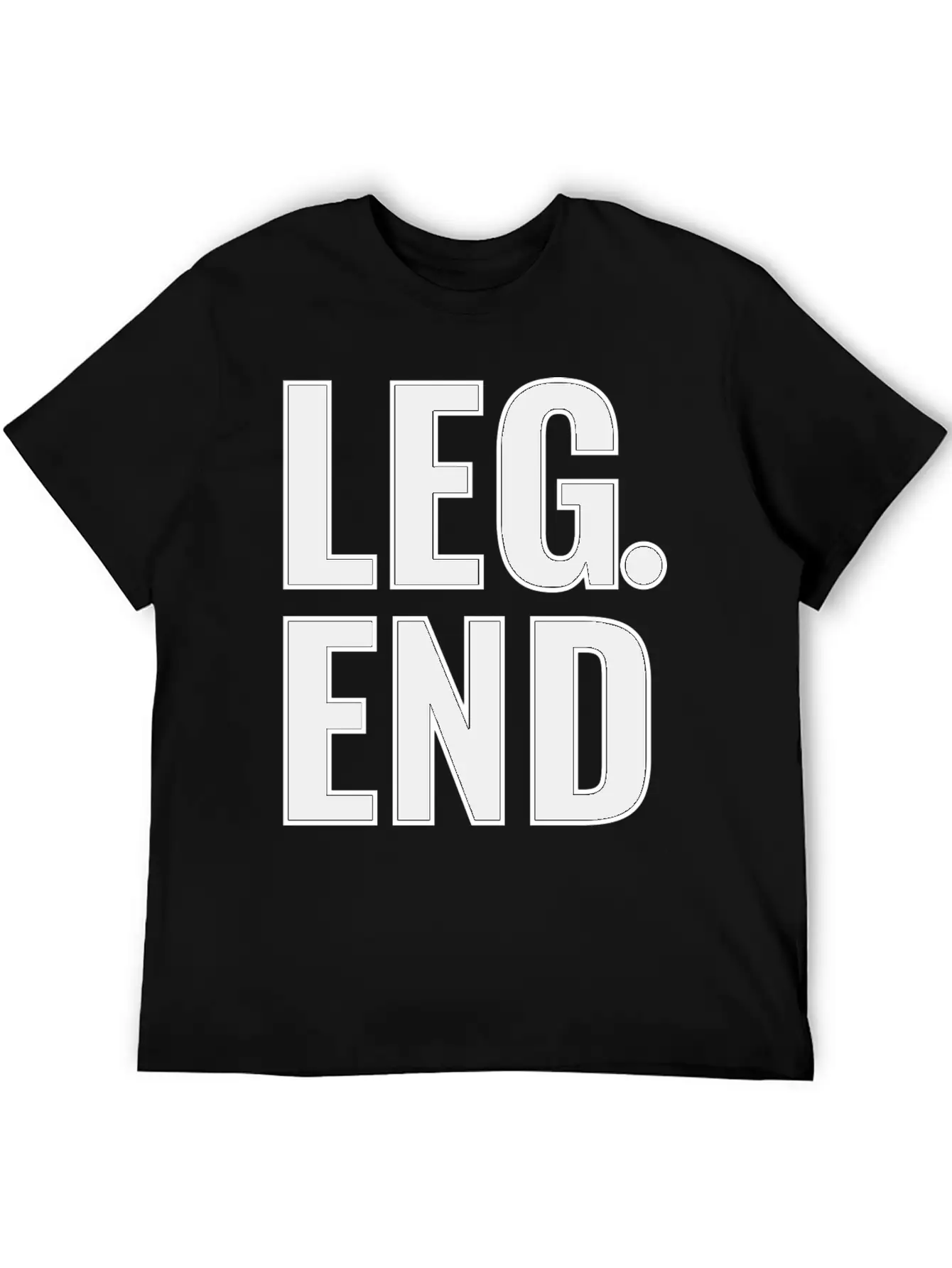 Legend Typography Design Basic Graphic T-Shirt – Daily Comfort In Soft Cotton