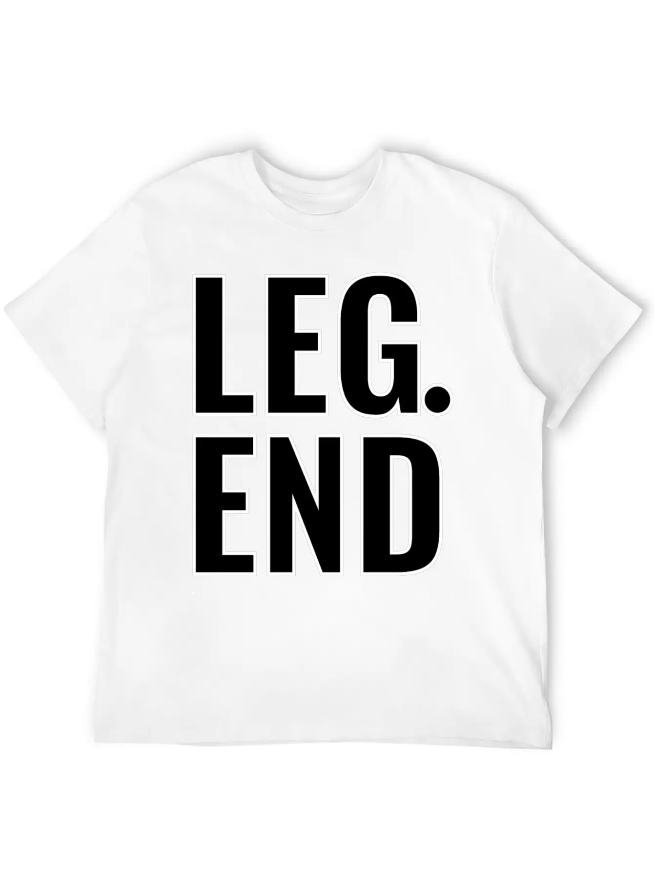Legend Typography Design Basic Graphic T-Shirt – Daily Comfort In Soft Cotton