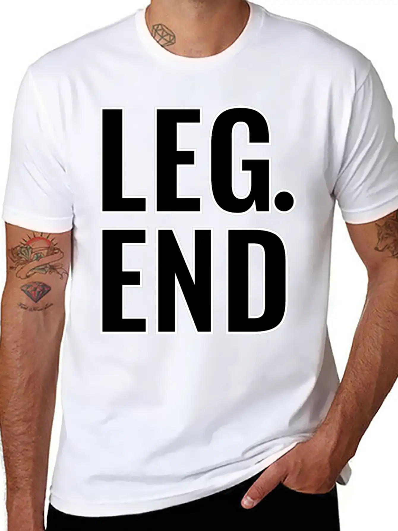 Legend Typography Design Basic Graphic T-Shirt – Daily Comfort In Soft Cotton