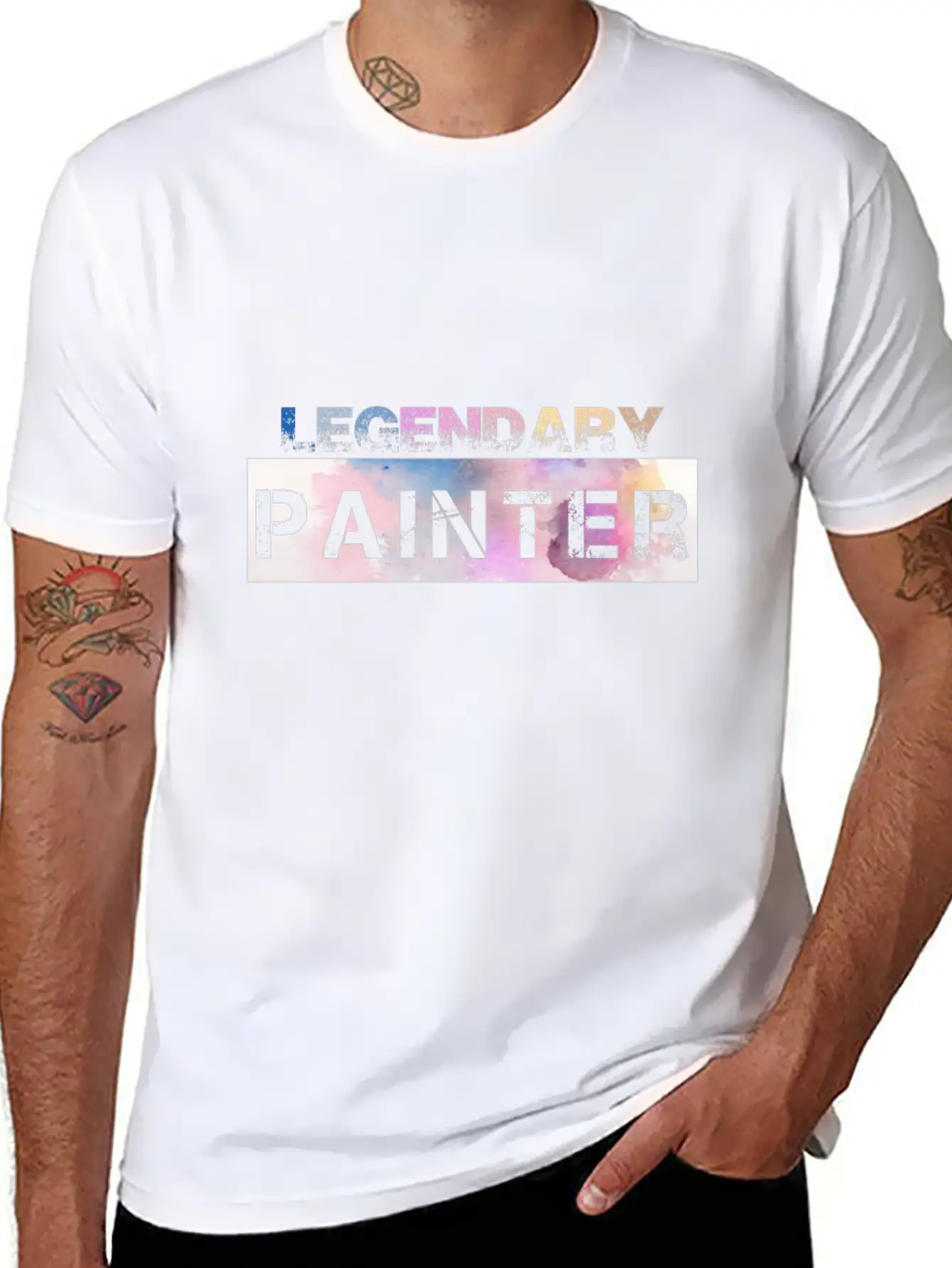 Legendary Painter Gift | Painting Art Artist Draw Stylish Everyday T-Shirt – Unisex Basic Cotton Tee