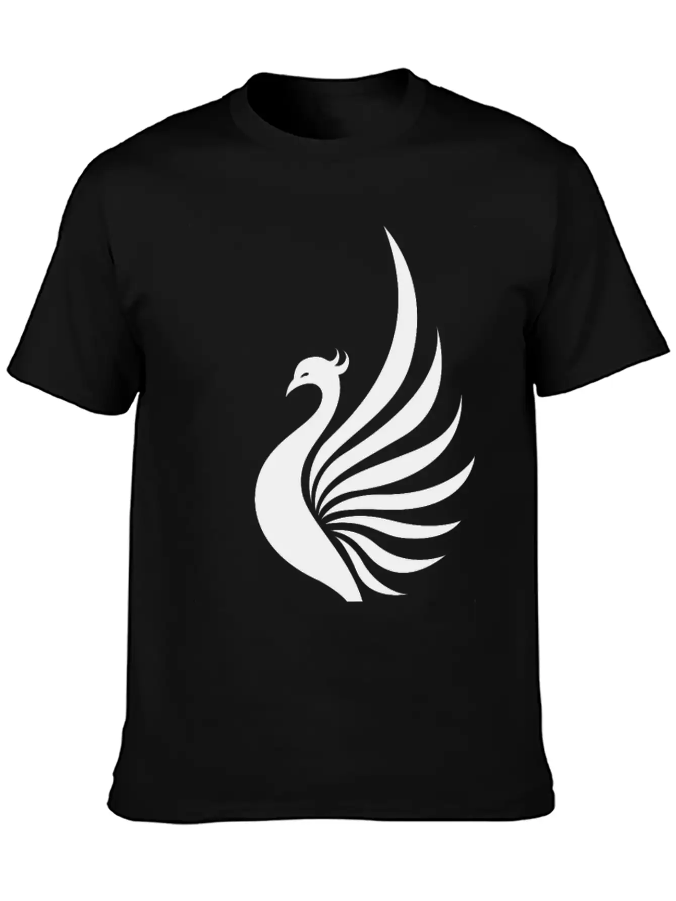 Legendary Phoenix Fire Bird Creature Tribal Tattoo Basic Graphic T-Shirt – Daily Comfort In Soft Cotton