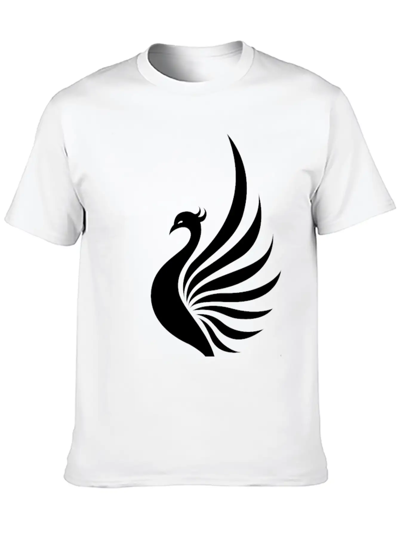 Legendary Phoenix Fire Bird Creature Tribal Tattoo Basic Graphic T-Shirt – Daily Comfort In Soft Cotton