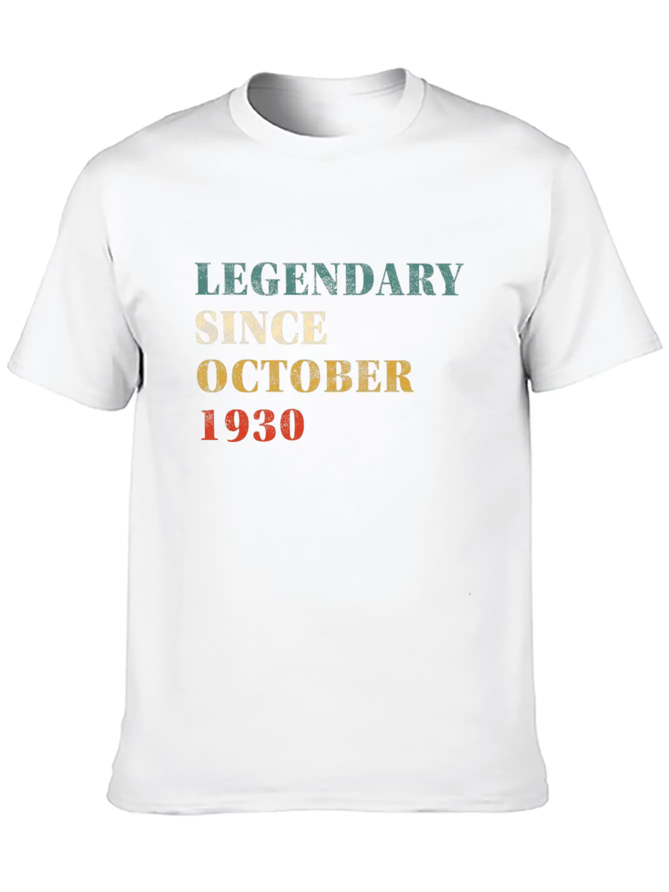Legendary Since October 1930 Stylish Everyday T-Shirt – Unisex Basic Cotton Tee