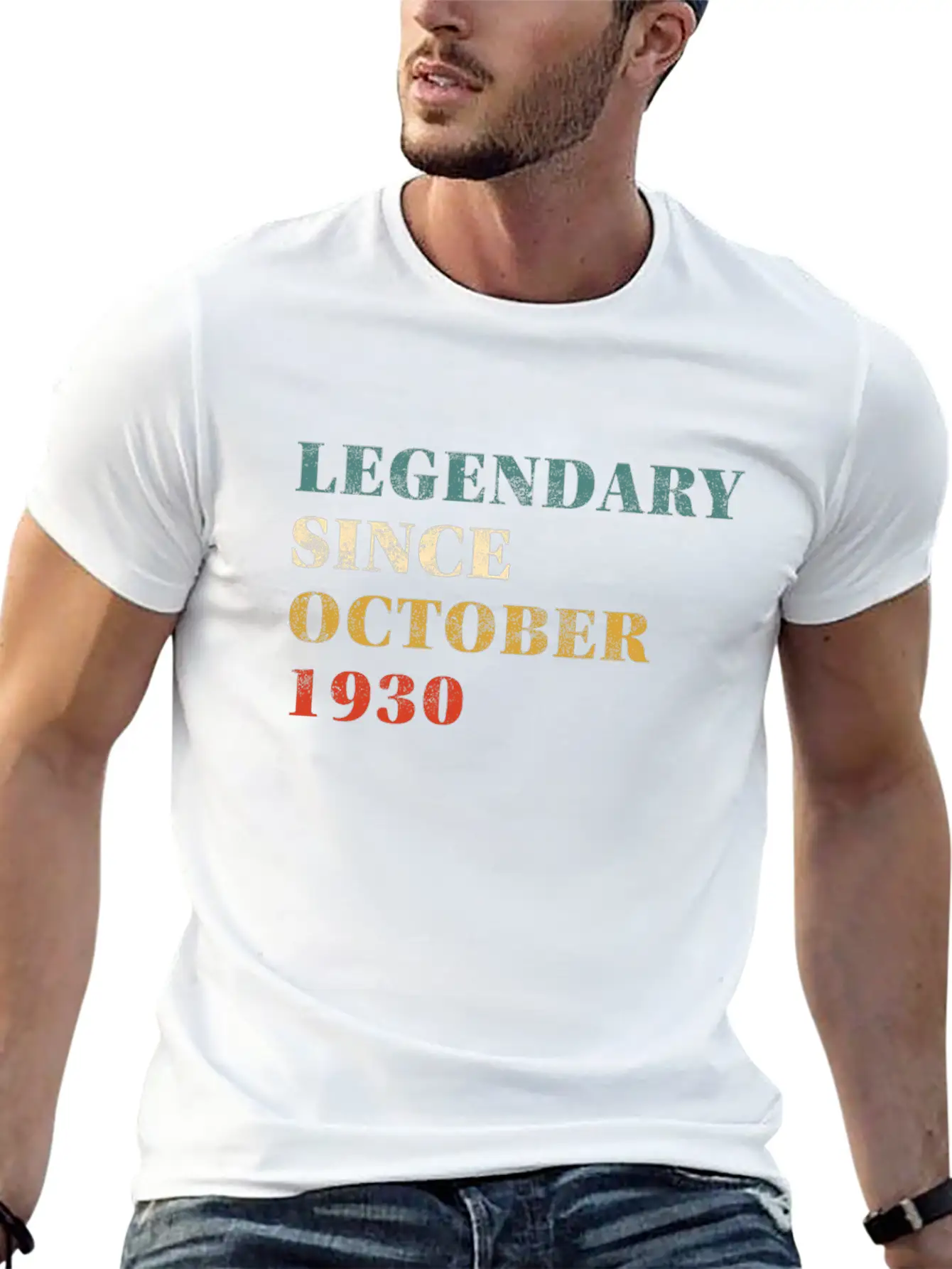 Legendary Since October 1930 Stylish Everyday T-Shirt – Unisex Basic Cotton Tee