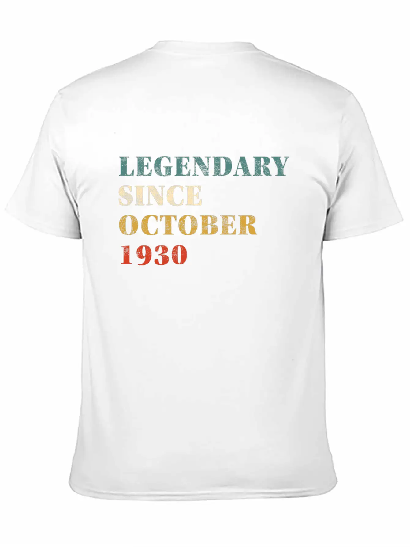 Legendary Since October 1930 Stylish Everyday T-Shirt – Unisex Basic Cotton Tee