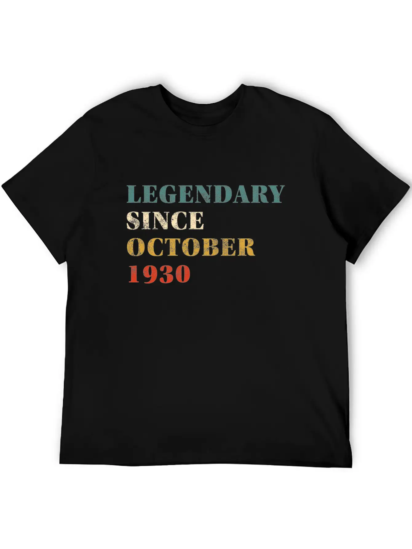 Legendary Since October 1930 Stylish Everyday T-Shirt – Unisex Basic Cotton Tee
