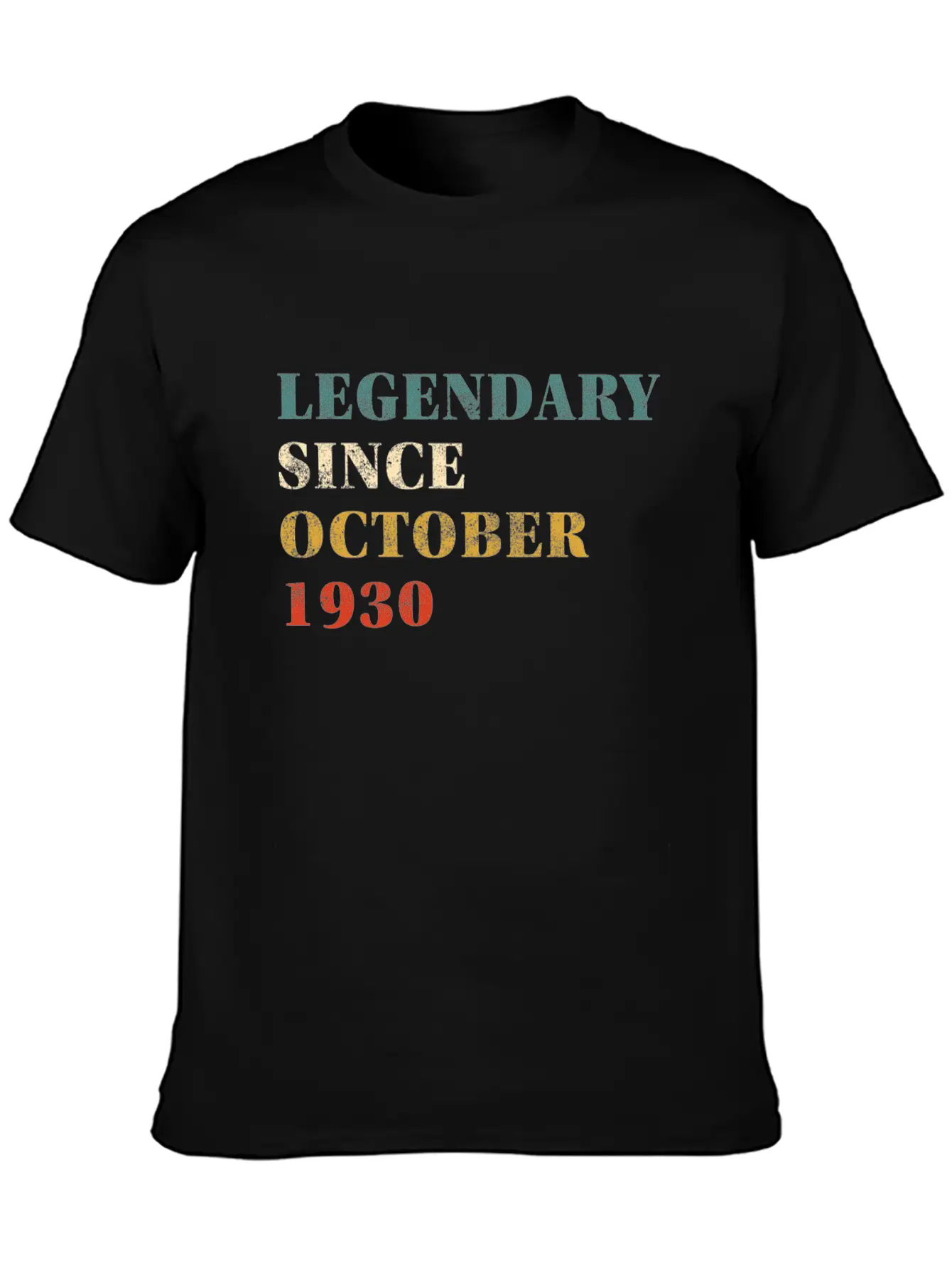 Legendary Since October 1930 Stylish Everyday T-Shirt – Unisex Basic Cotton Tee