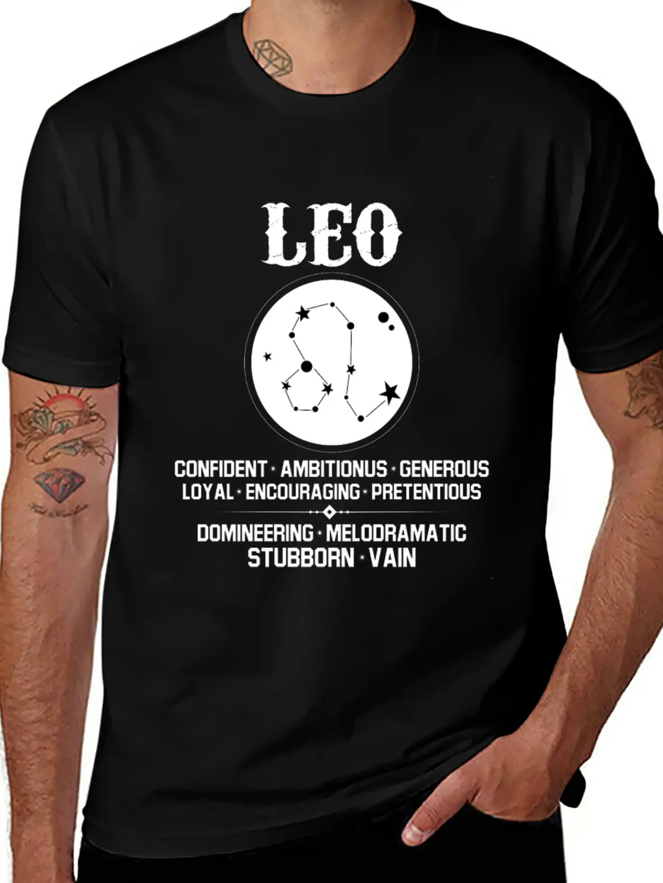 Leo Zodiac Sign Stylish Everyday T-Shirt – Unisex Basic Cotton Tee