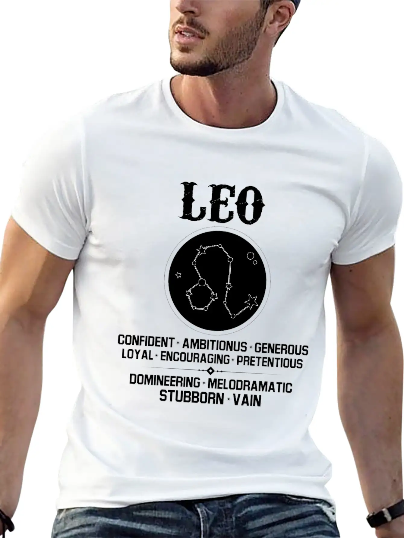 Leo Zodiac Sign Stylish Everyday T-Shirt – Unisex Basic Cotton Tee