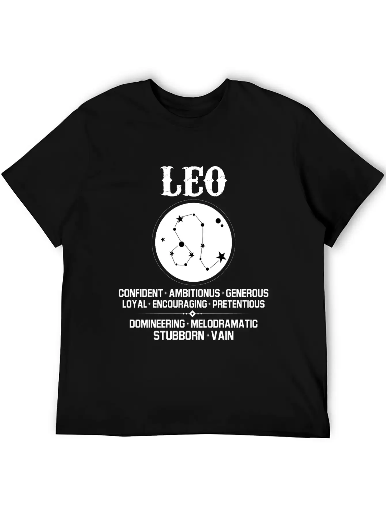 Leo Zodiac Sign Stylish Everyday T-Shirt – Unisex Basic Cotton Tee