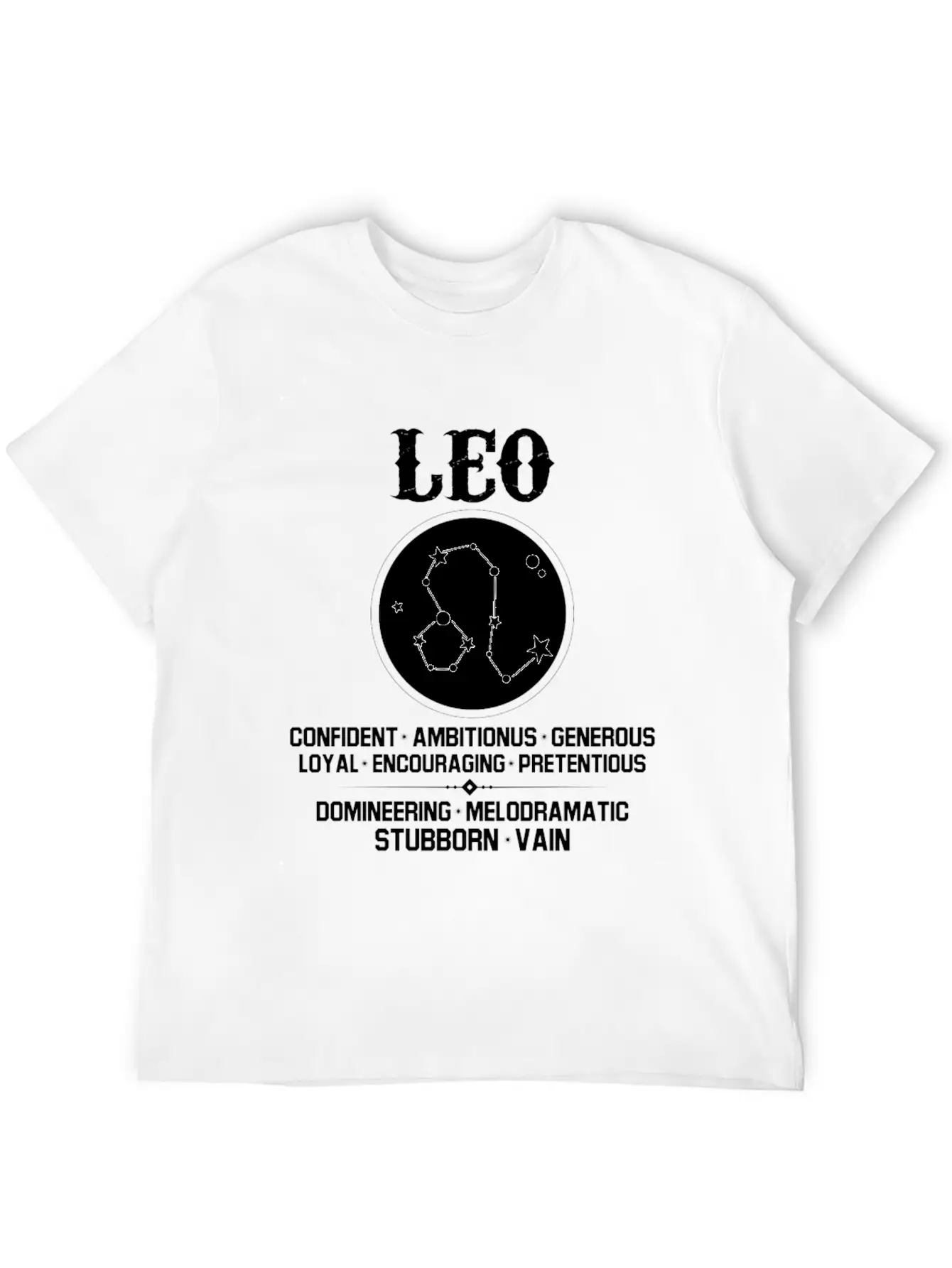 Leo Zodiac Sign Stylish Everyday T-Shirt – Unisex Basic Cotton Tee