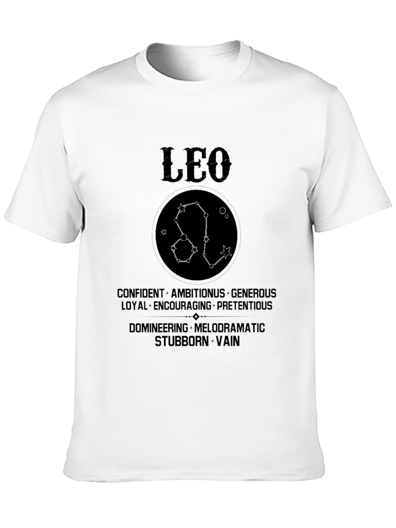 Leo Zodiac Sign Stylish Everyday T-Shirt – Unisex Basic Cotton Tee