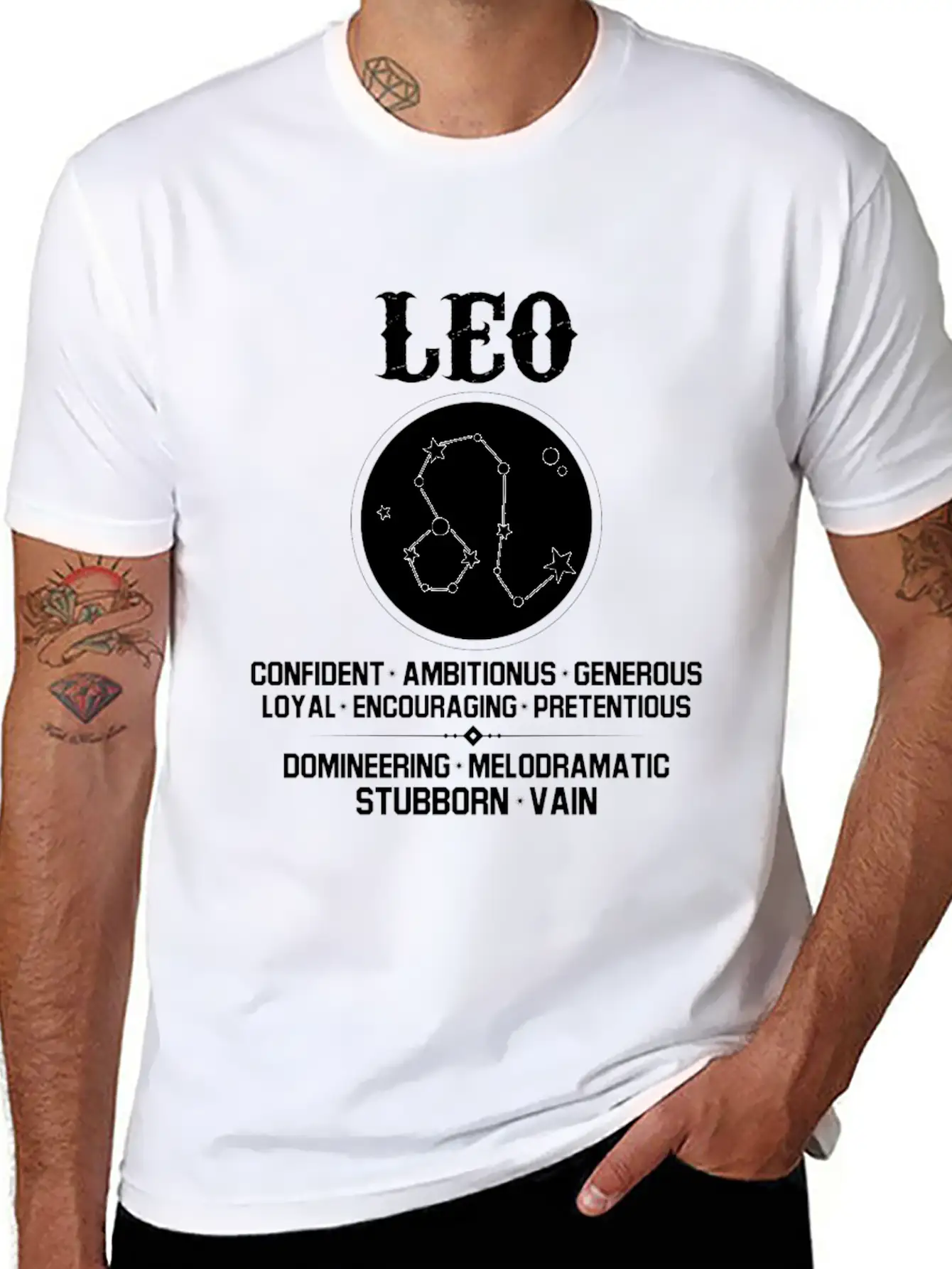 Leo Zodiac Sign Stylish Everyday T-Shirt – Unisex Basic Cotton Tee