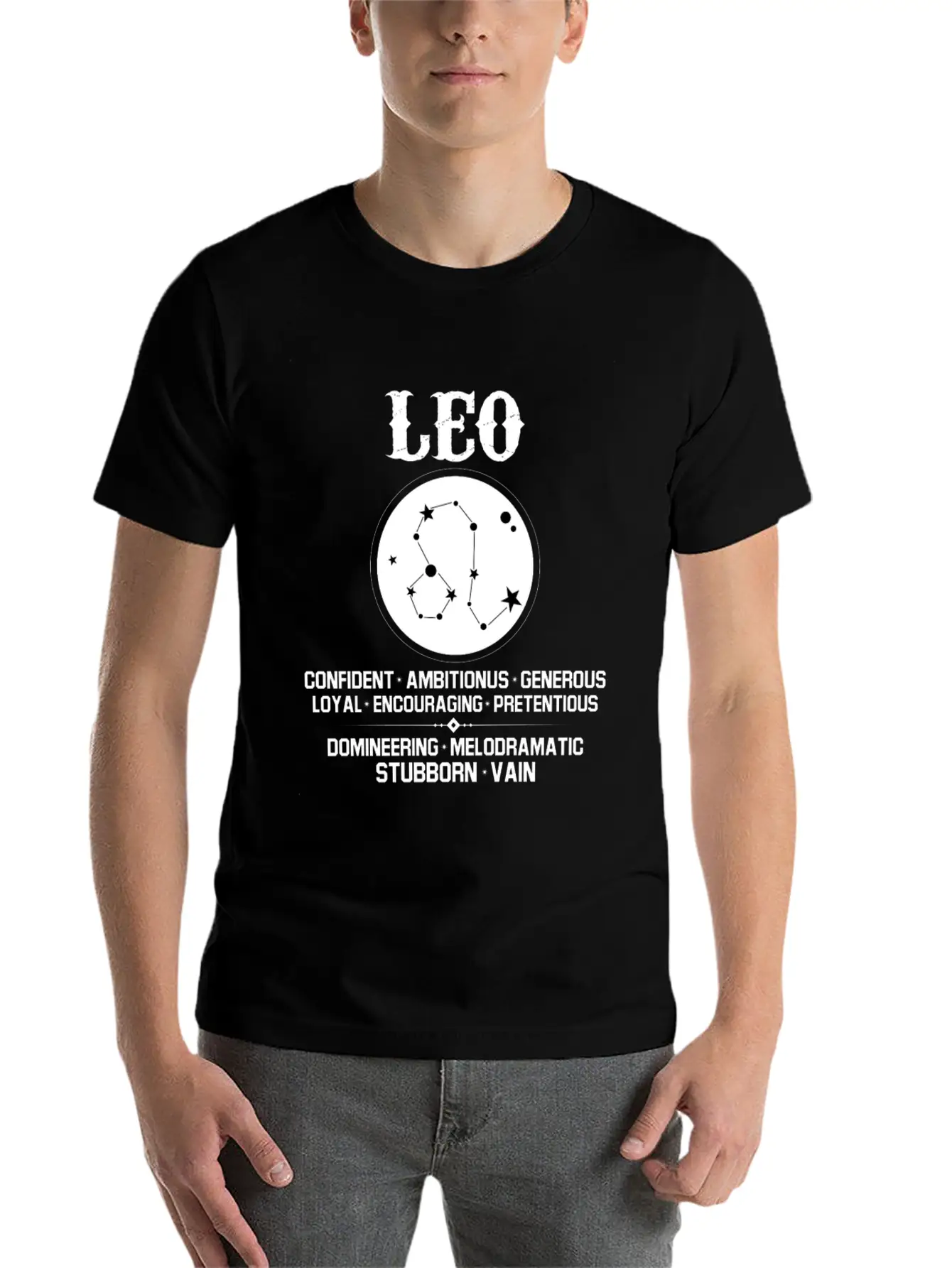 Leo Zodiac Sign Stylish Everyday T-Shirt – Unisex Basic Cotton Tee