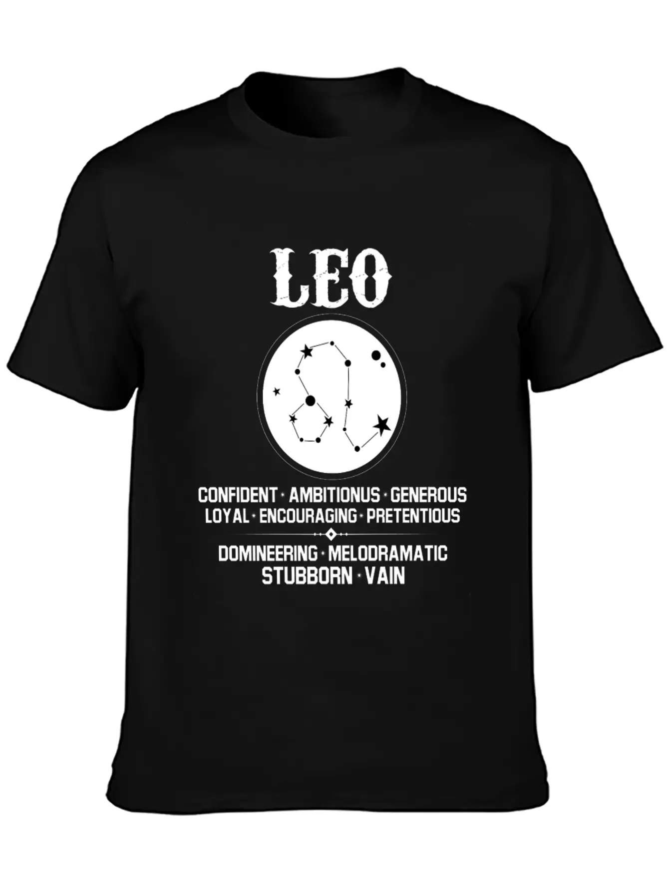 Leo Zodiac Sign Stylish Everyday T-Shirt – Unisex Basic Cotton Tee