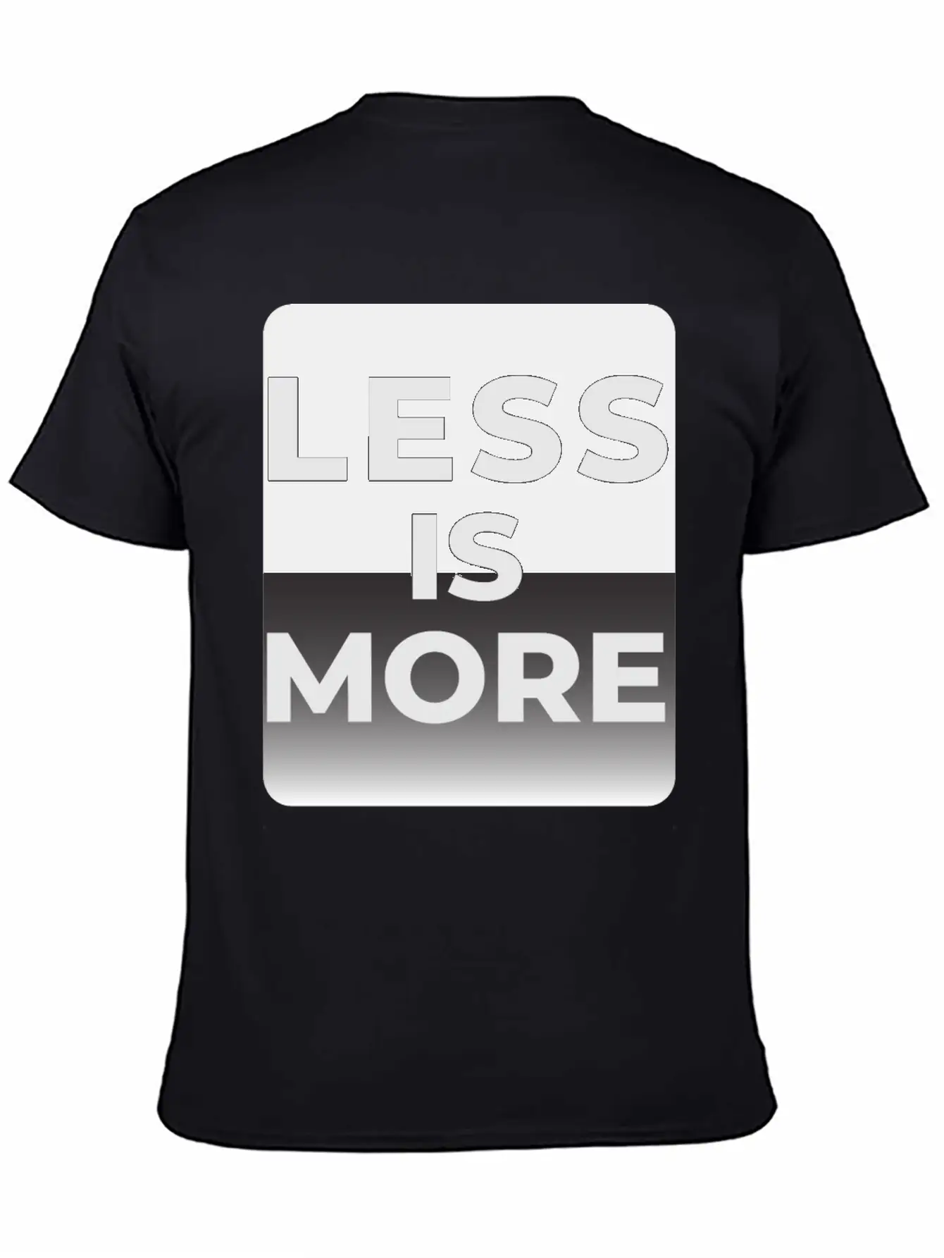 LESS IS MORE T-shirt Essential Unisex Summer Tee – Soft Cotton Casual Fit