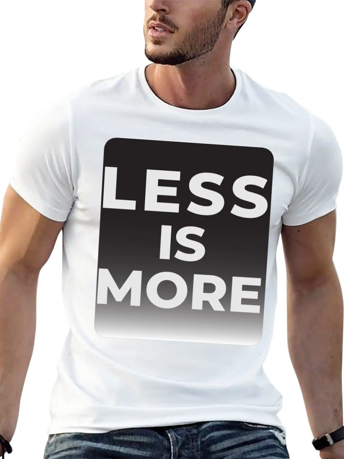 LESS IS MORE T-shirt Essential Unisex Summer Tee – Soft Cotton Casual Fit