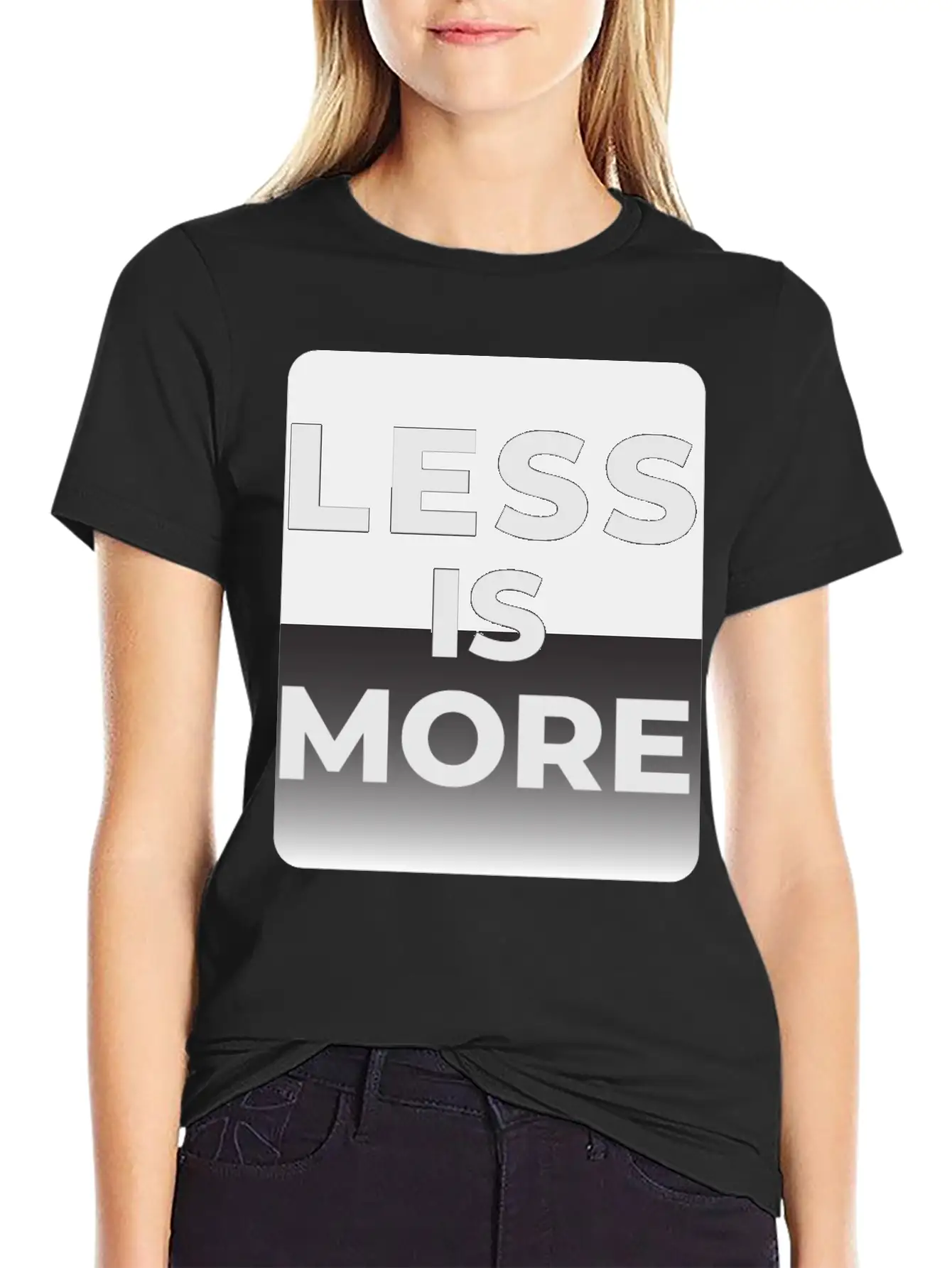 LESS IS MORE T-shirt Essential Unisex Summer Tee – Soft Cotton Casual Fit