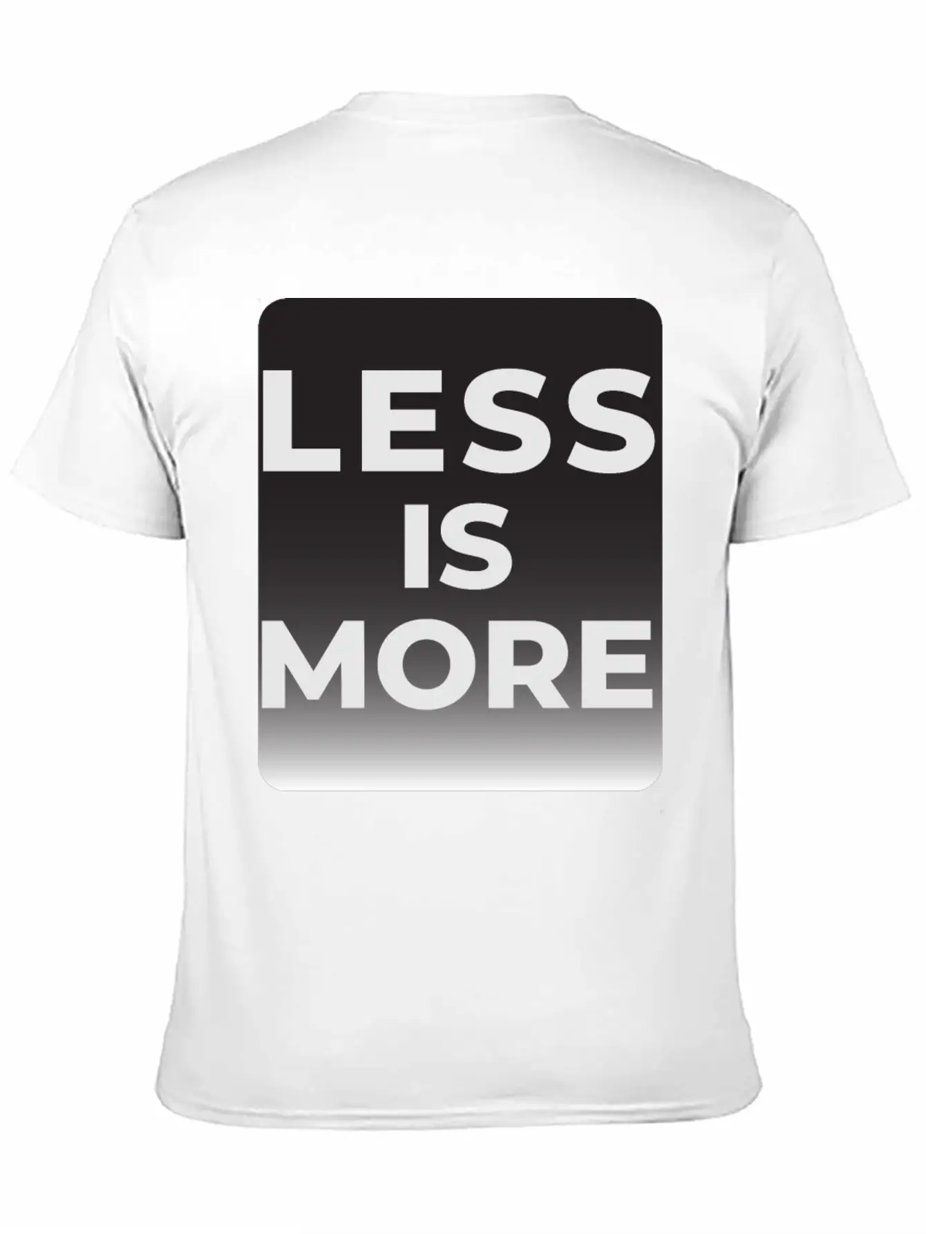 LESS IS MORE T-shirt Essential Unisex Summer Tee – Soft Cotton Casual Fit