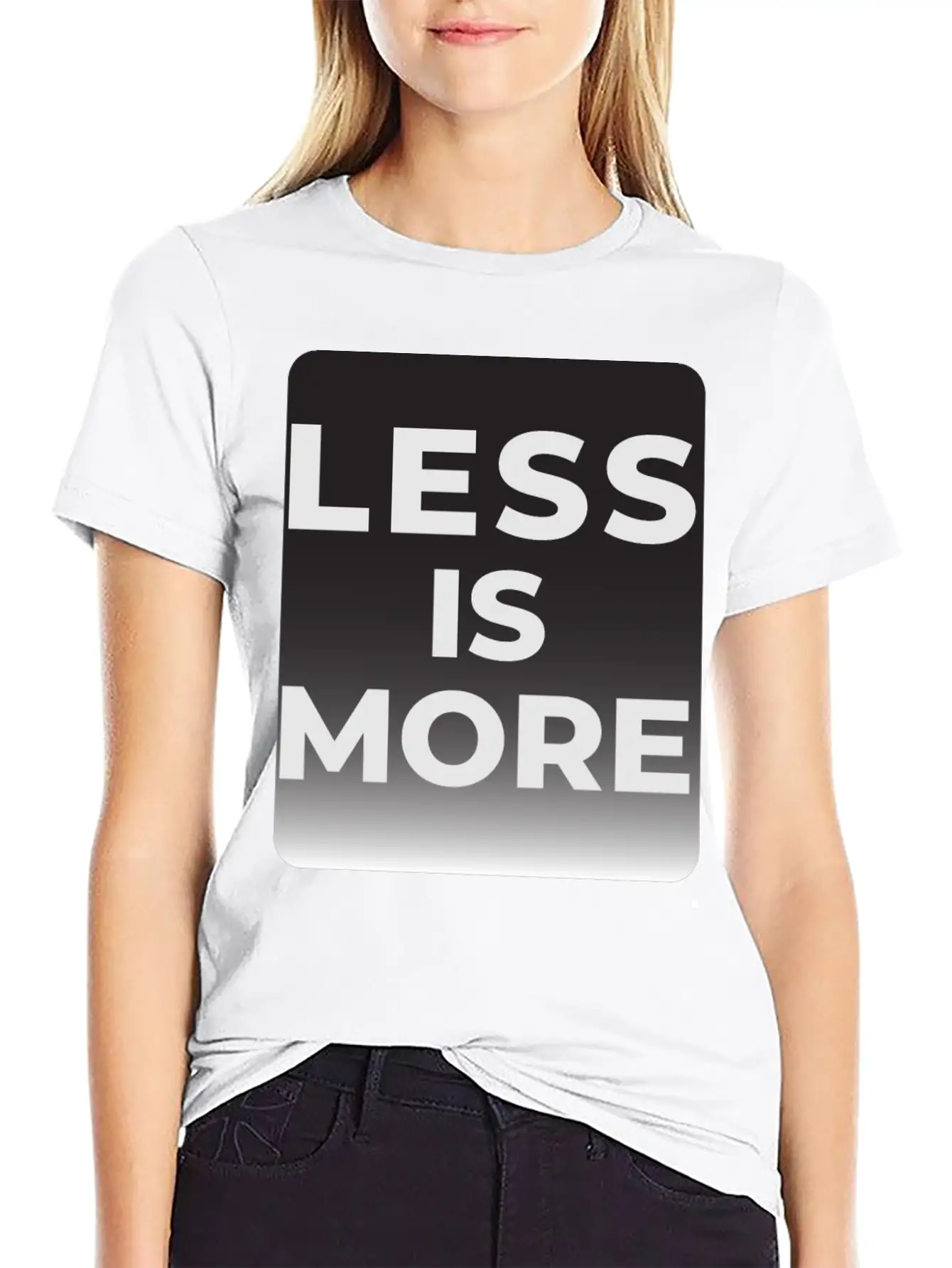 LESS IS MORE T-shirt Essential Unisex Summer Tee – Soft Cotton Casual Fit