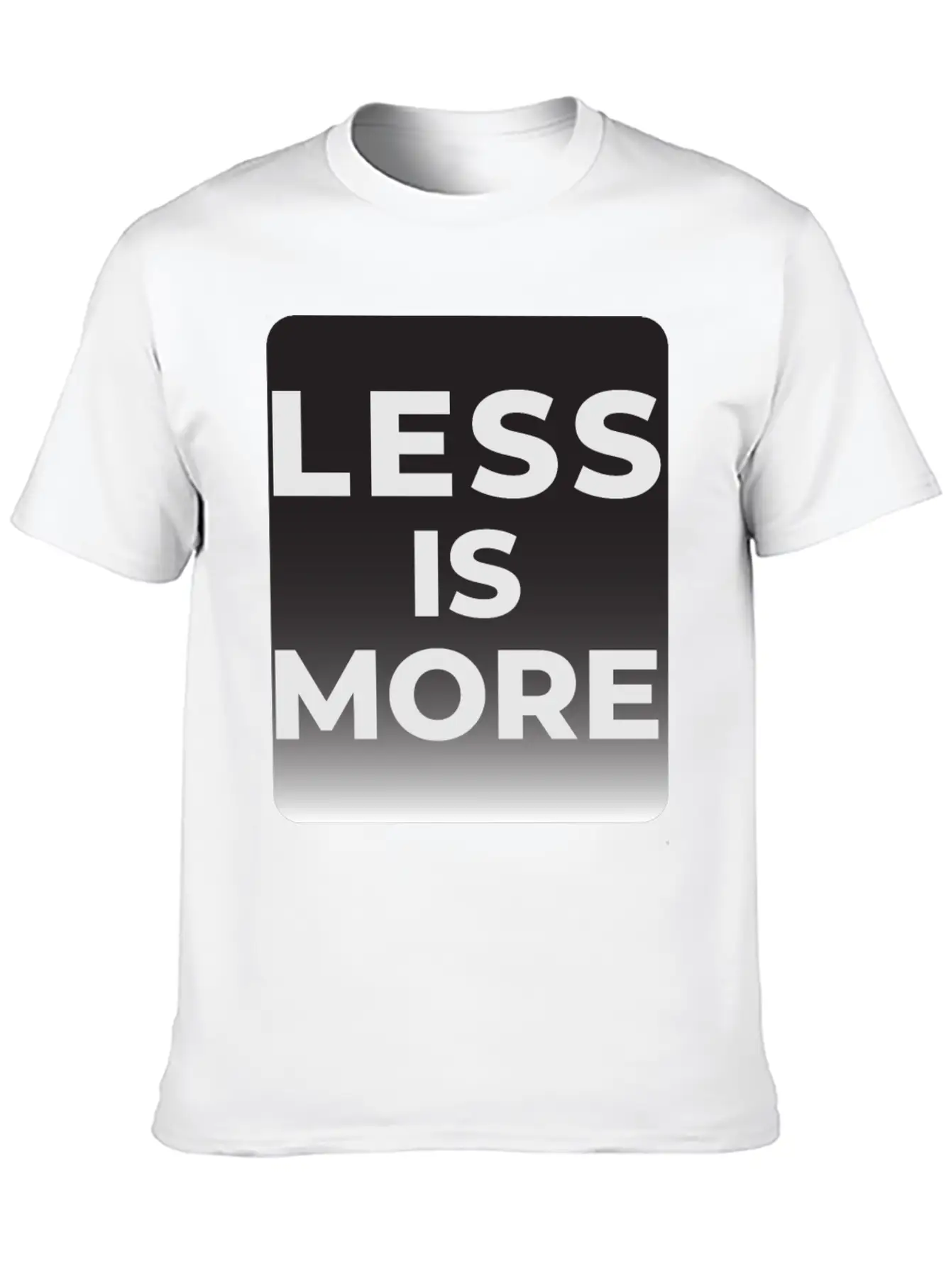 LESS IS MORE T-shirt Essential Unisex Summer Tee – Soft Cotton Casual Fit