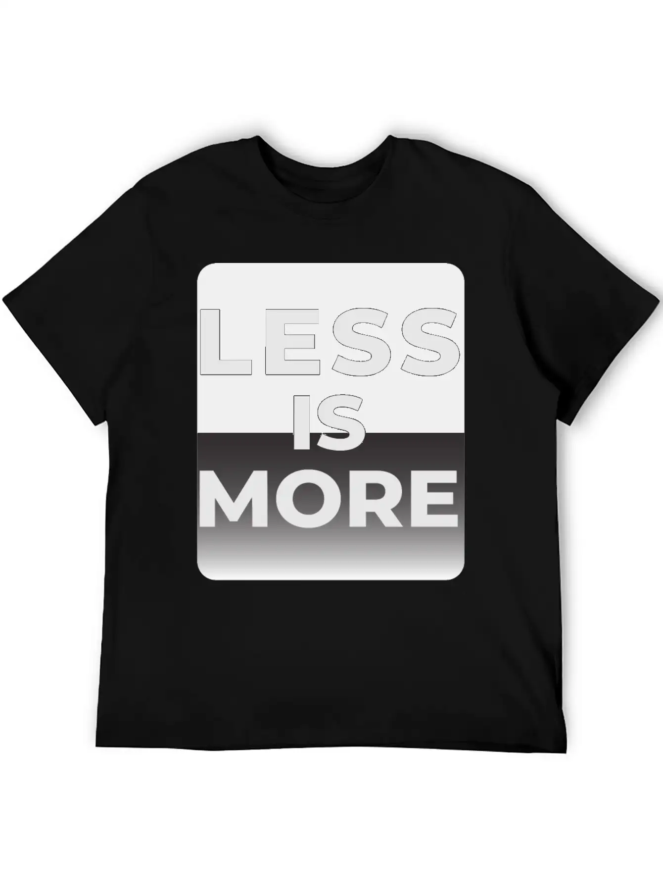 LESS IS MORE T-shirt Essential Unisex Summer Tee – Soft Cotton Casual Fit