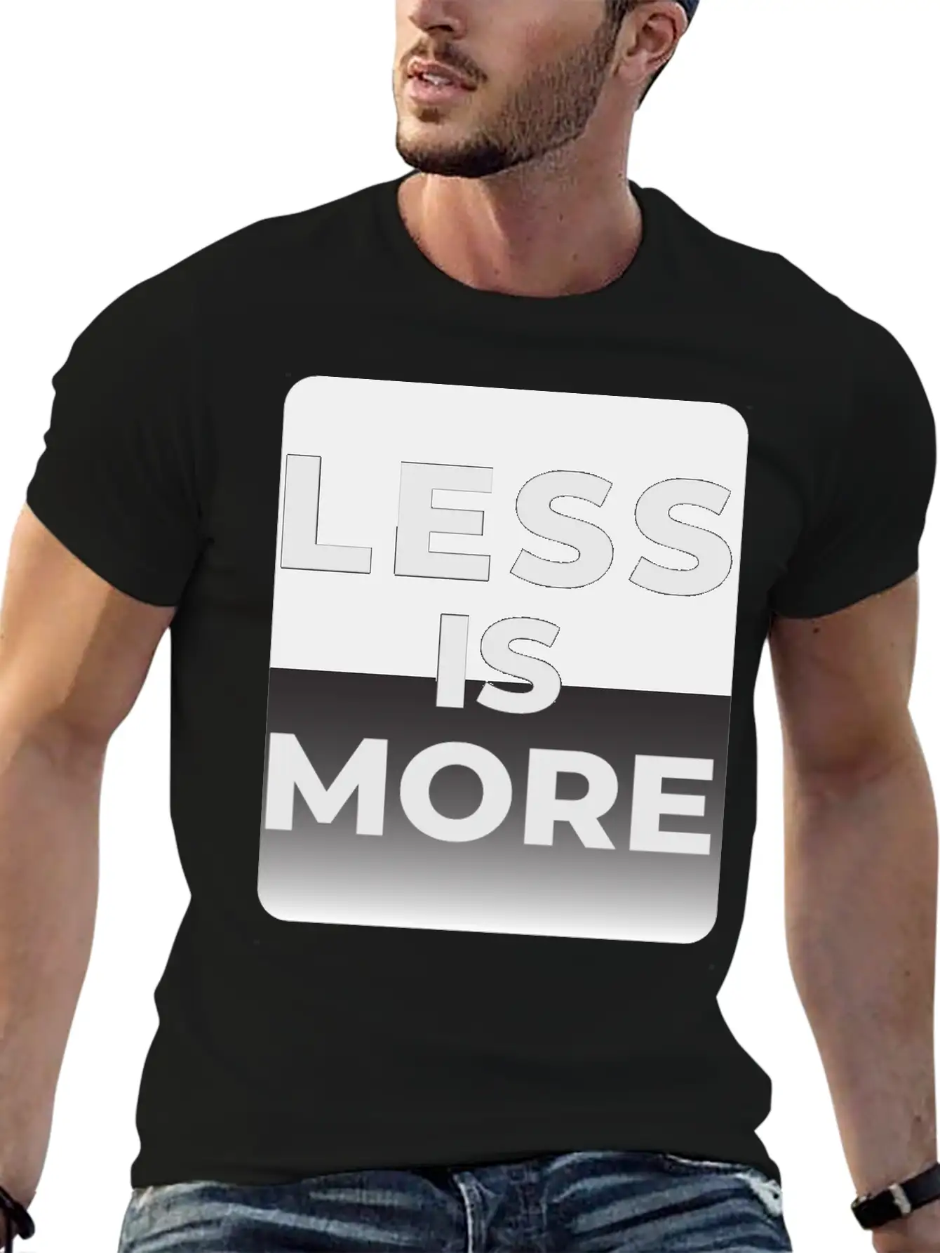 LESS IS MORE T-shirt Essential Unisex Summer Tee – Soft Cotton Casual Fit