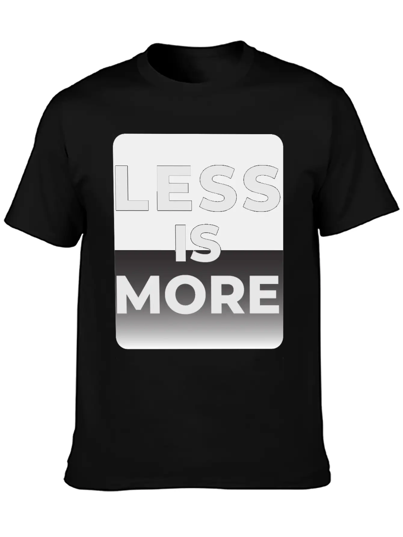 LESS IS MORE T-shirt Essential Unisex Summer Tee – Soft Cotton Casual Fit