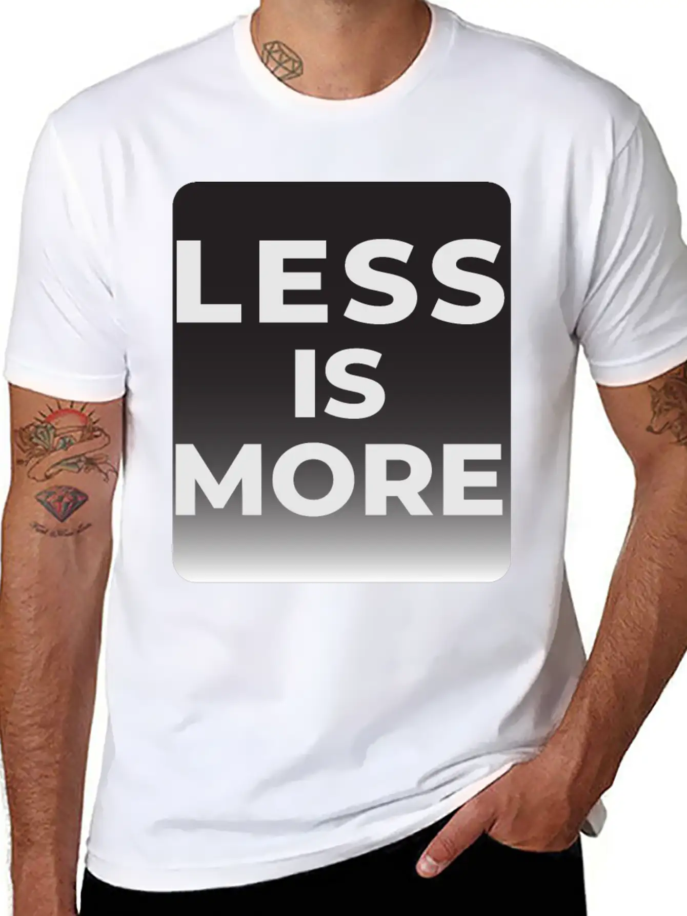 LESS IS MORE T-shirt Essential Unisex Summer Tee – Soft Cotton Casual Fit