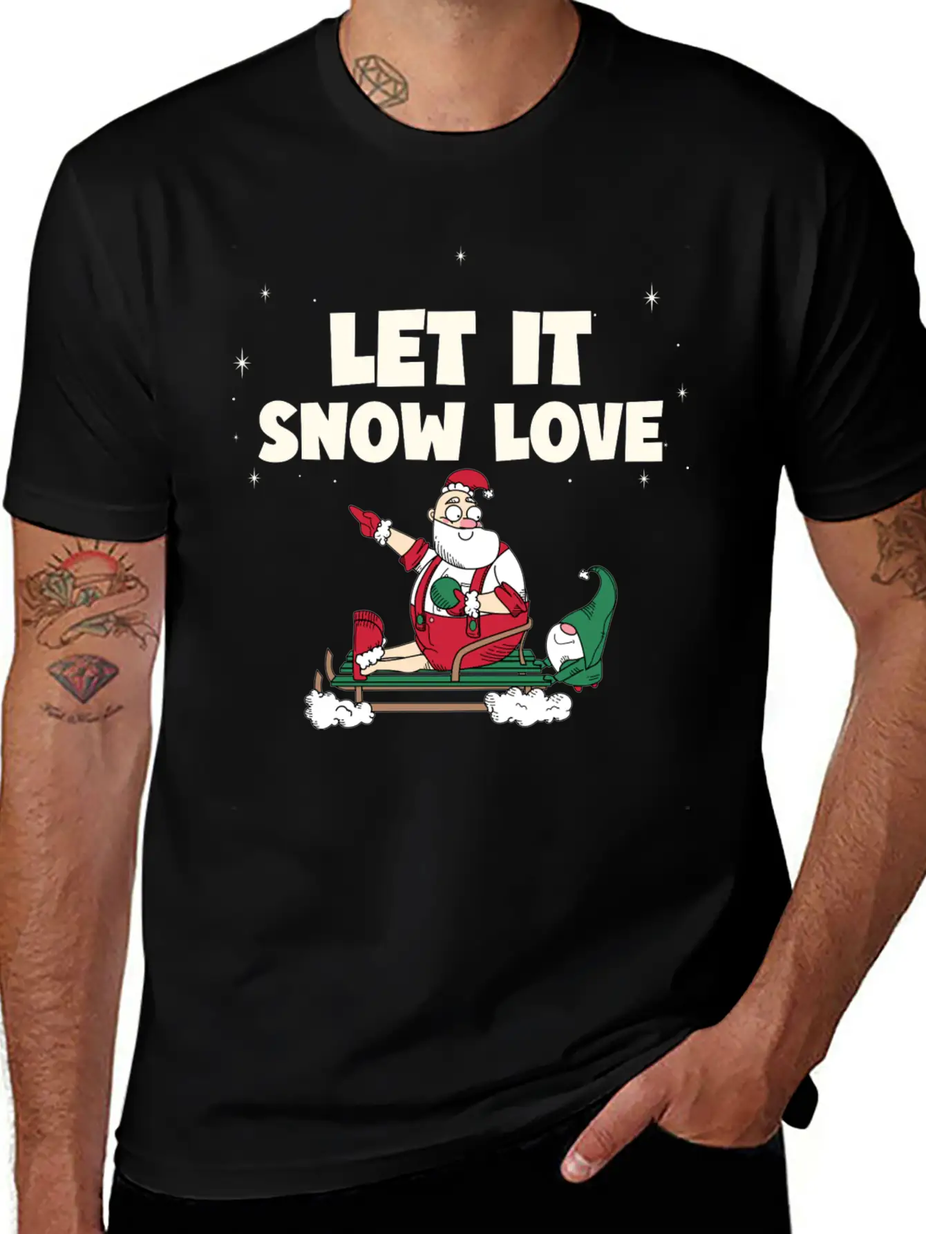 Let It Snow Love Timeless Short Sleeve Tee – Comfy And Minimalist Design