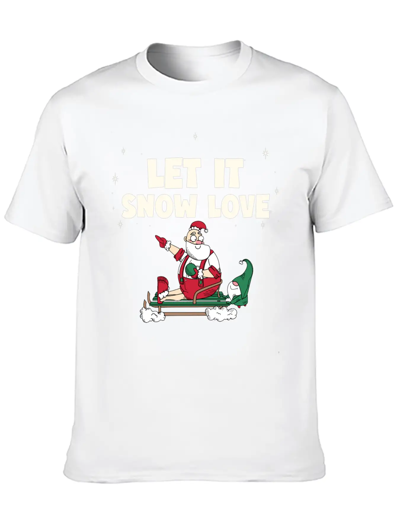 Let It Snow Love Timeless Short Sleeve Tee – Comfy And Minimalist Design