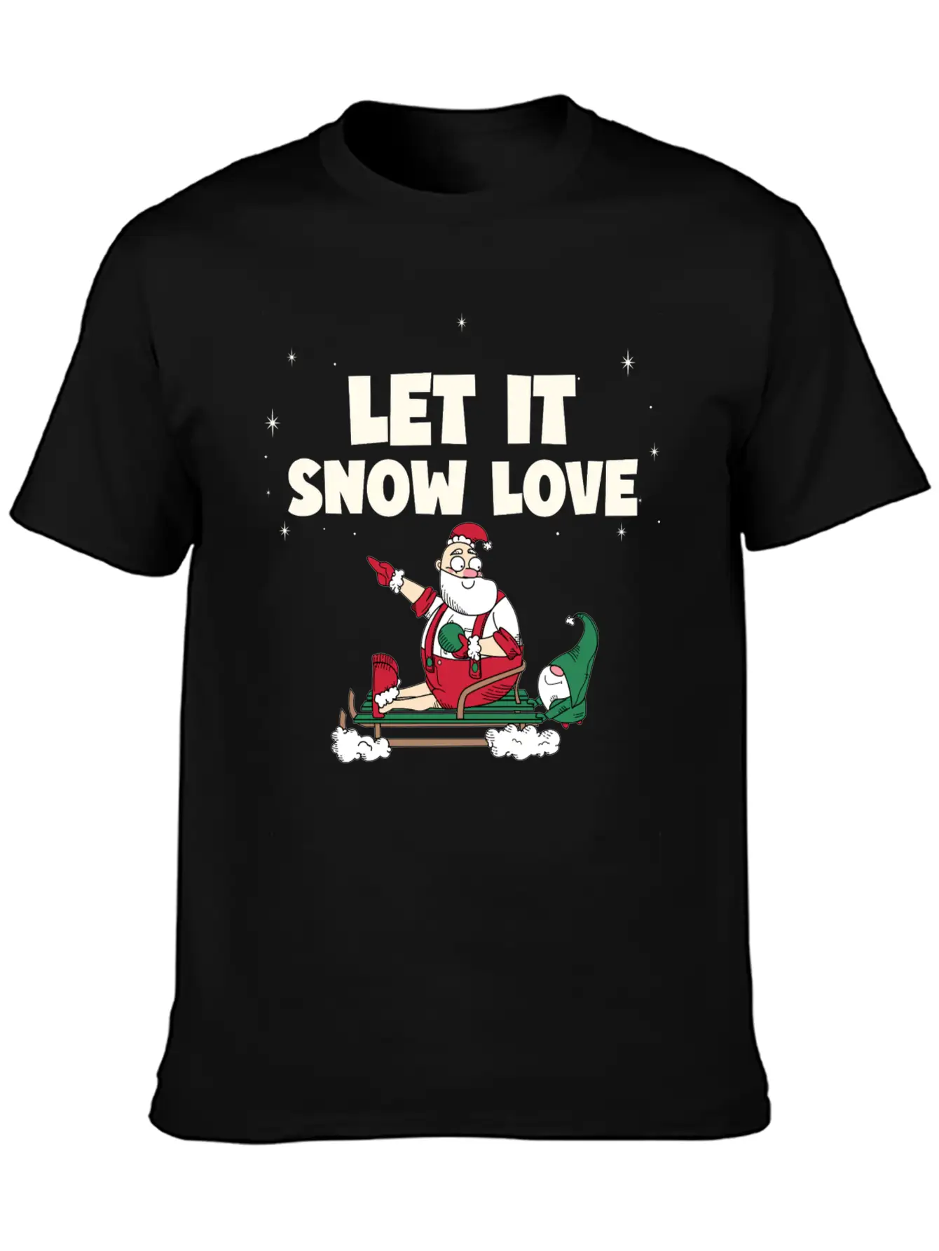 Let It Snow Love Timeless Short Sleeve Tee – Comfy And Minimalist Design