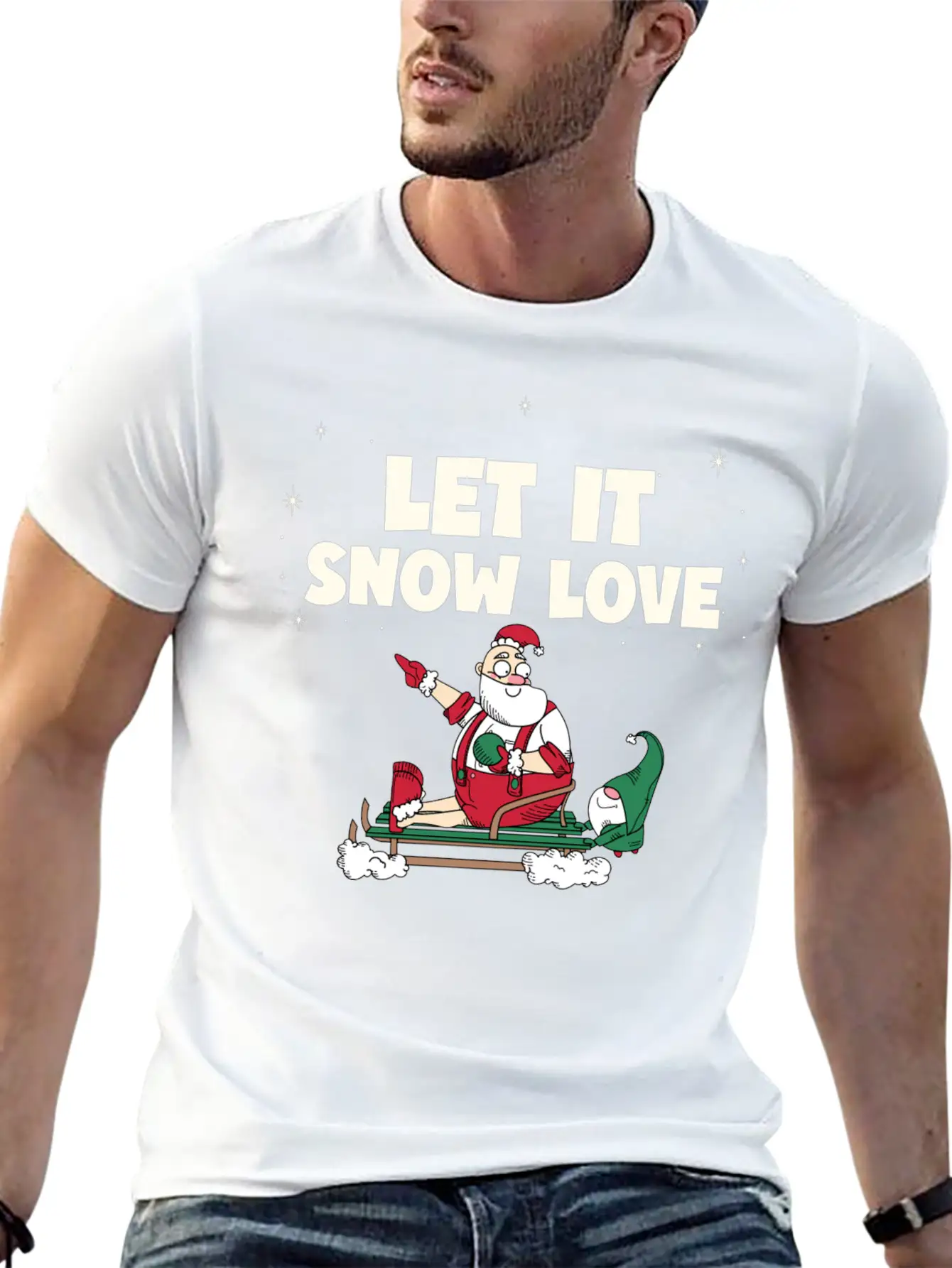 Let It Snow Love Timeless Short Sleeve Tee – Comfy And Minimalist Design
