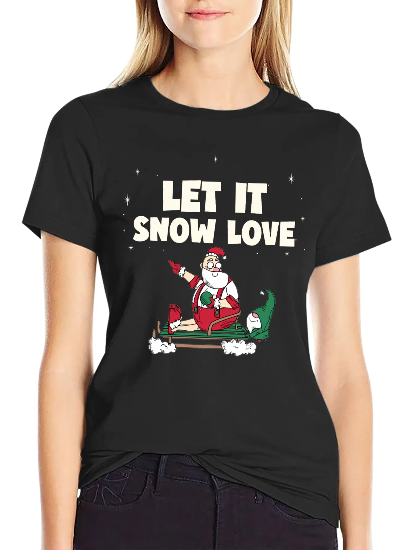 Let It Snow Love Timeless Short Sleeve Tee – Comfy And Minimalist Design