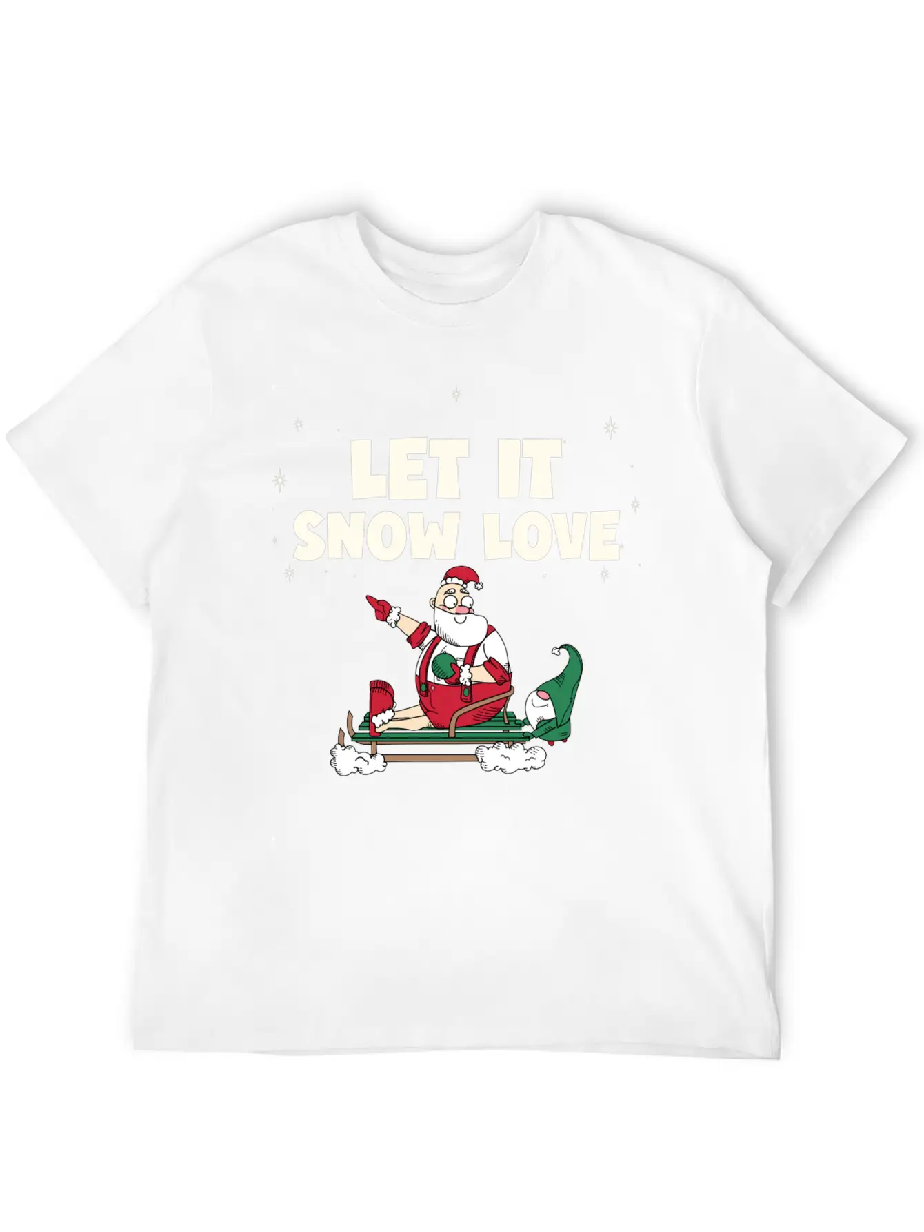 Let It Snow Love Timeless Short Sleeve Tee – Comfy And Minimalist Design