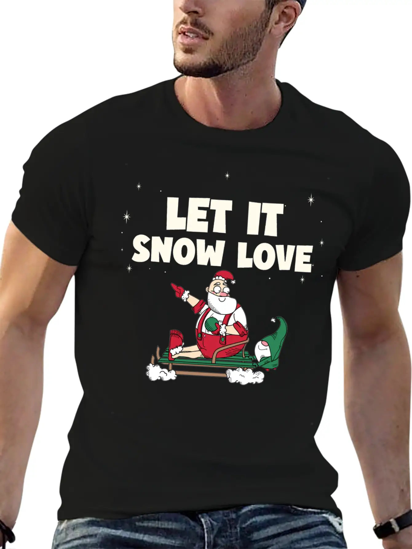 Let It Snow Love Timeless Short Sleeve Tee – Comfy And Minimalist Design