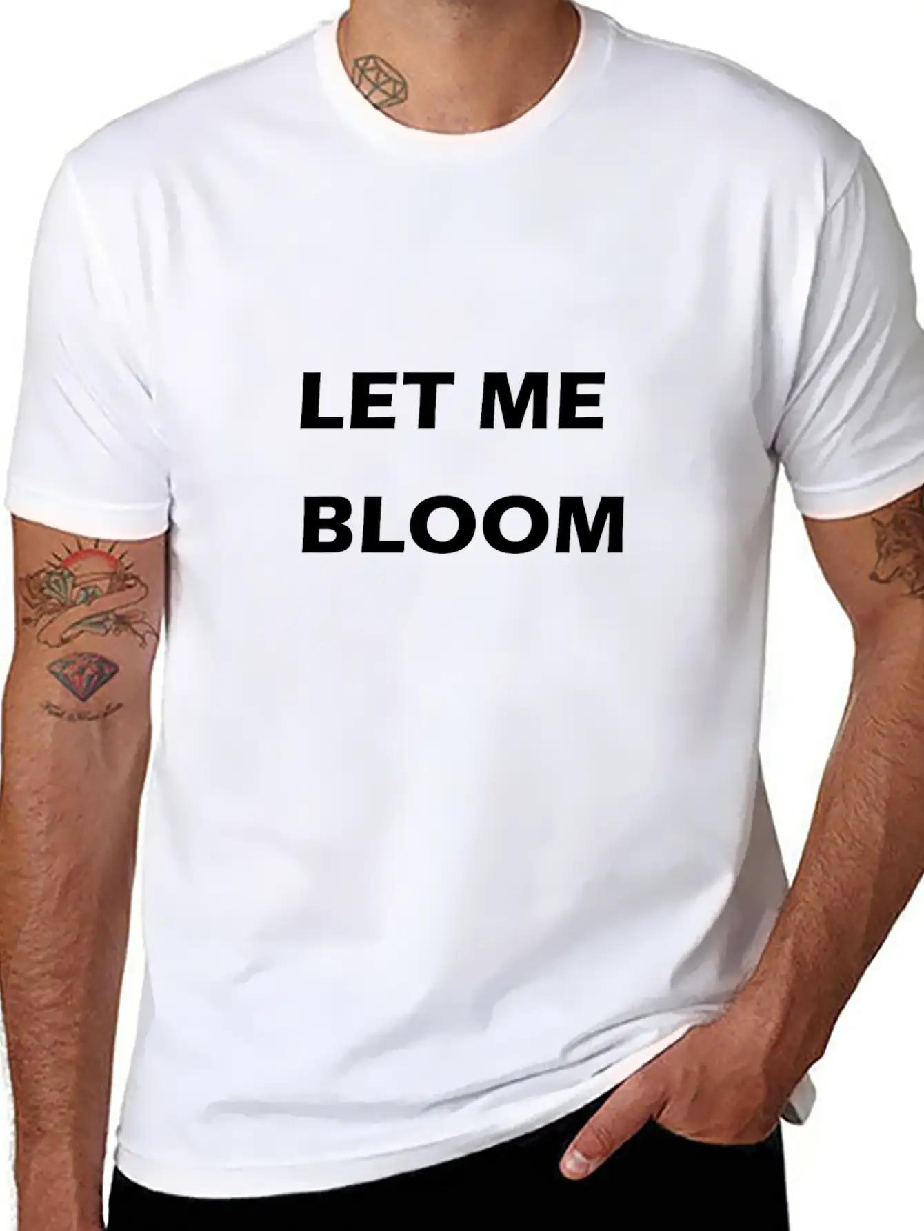 Let Me Bloom Stylish Everyday T-Shirt – Unisex Basic Cotton Tee