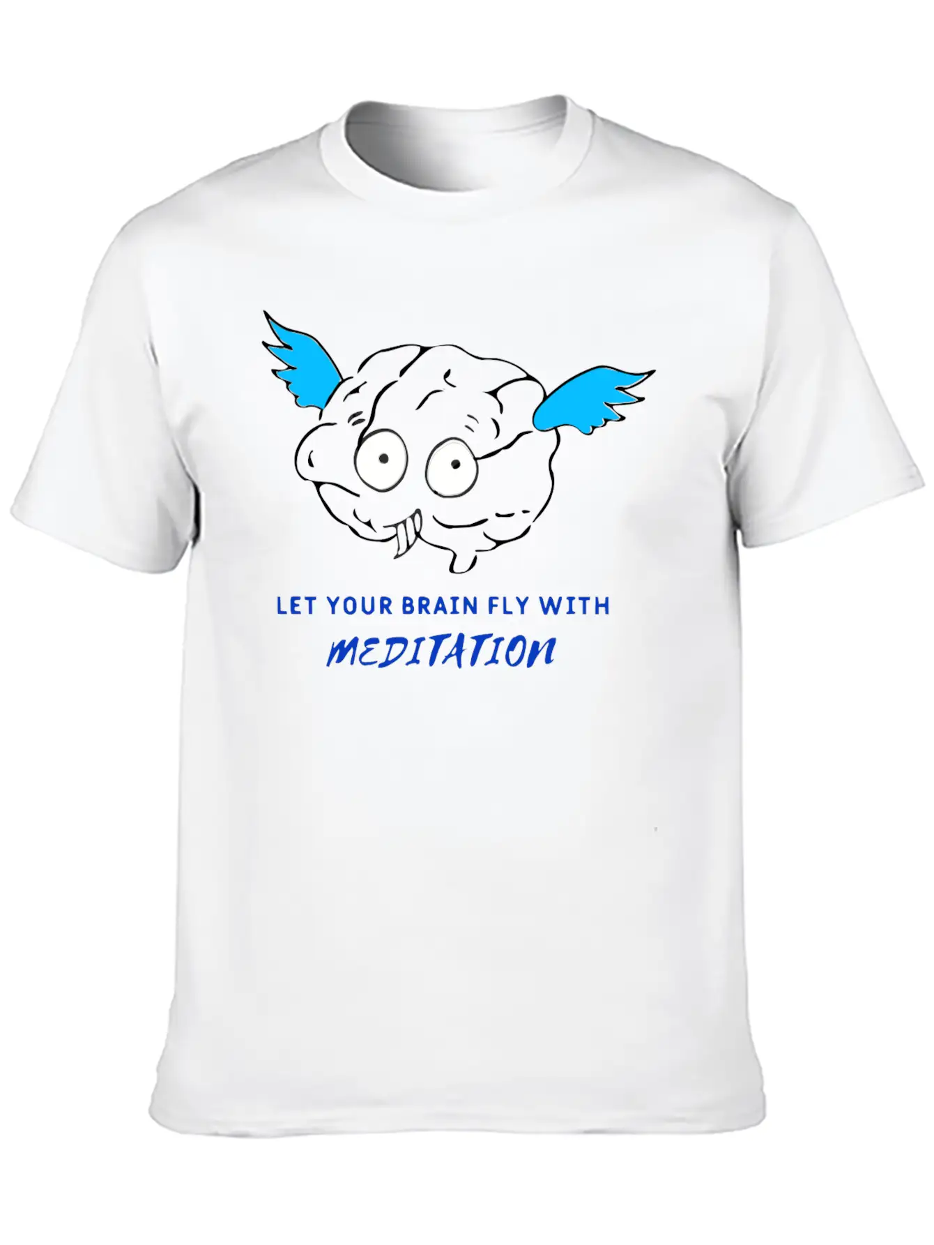 Let Your Brain Fly With Meditation Stylish Everyday T-Shirt – Unisex Basic Cotton Tee