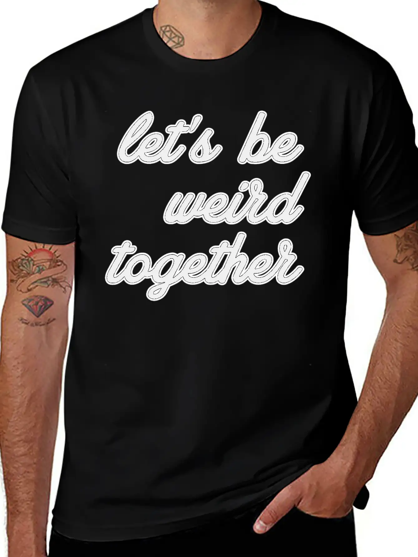Let's Be Weird Together Essential Unisex Summer Tee – Soft Cotton Casual Fit