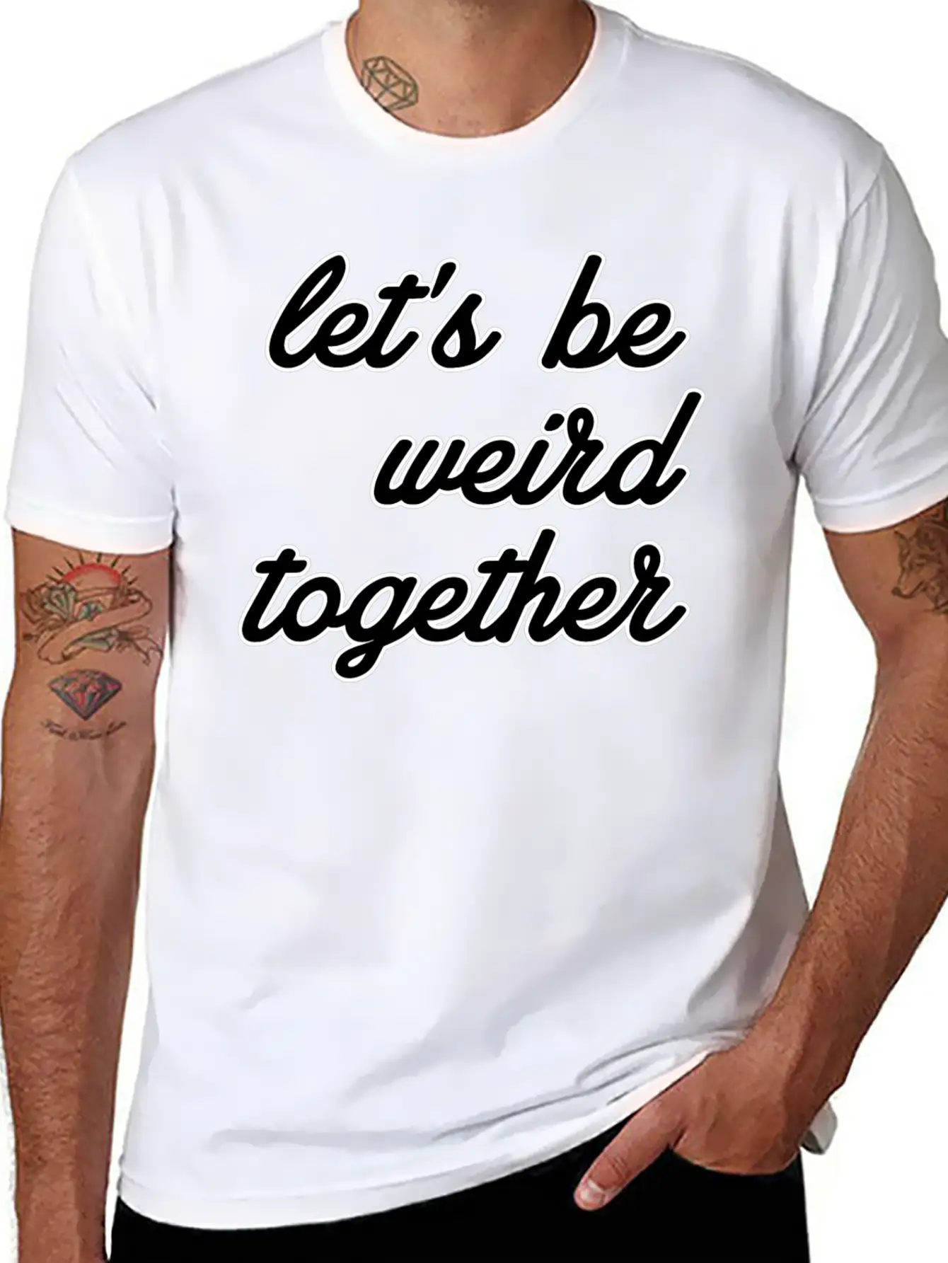 Let's Be Weird Together Essential Unisex Summer Tee – Soft Cotton Casual Fit