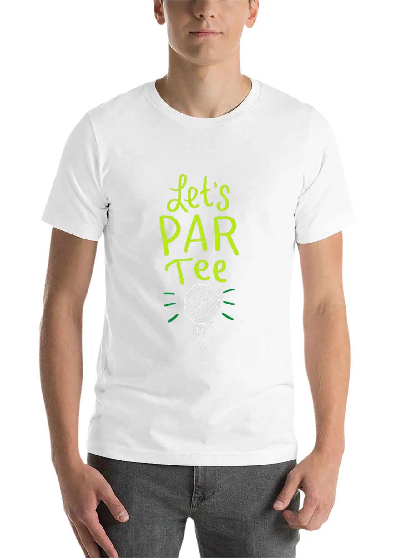 Let´s Par Tee Funny Golf Golfing Party Club Mic Unisex Casual T-Shirt – Clean Design For Daily Comfort