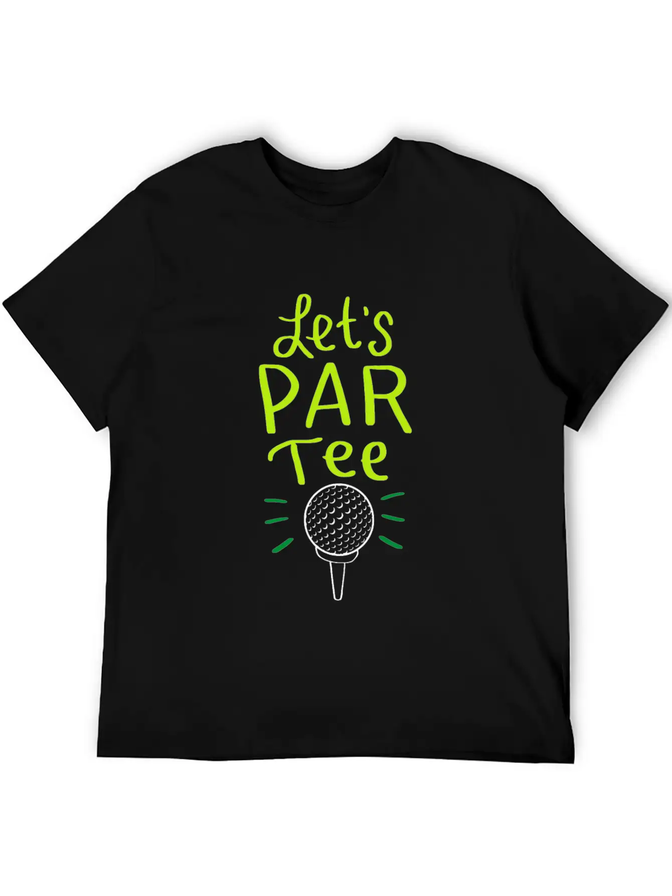 Let´s Par Tee Funny Golf Golfing Party Club Mic Unisex Casual T-Shirt – Clean Design For Daily Comfort
