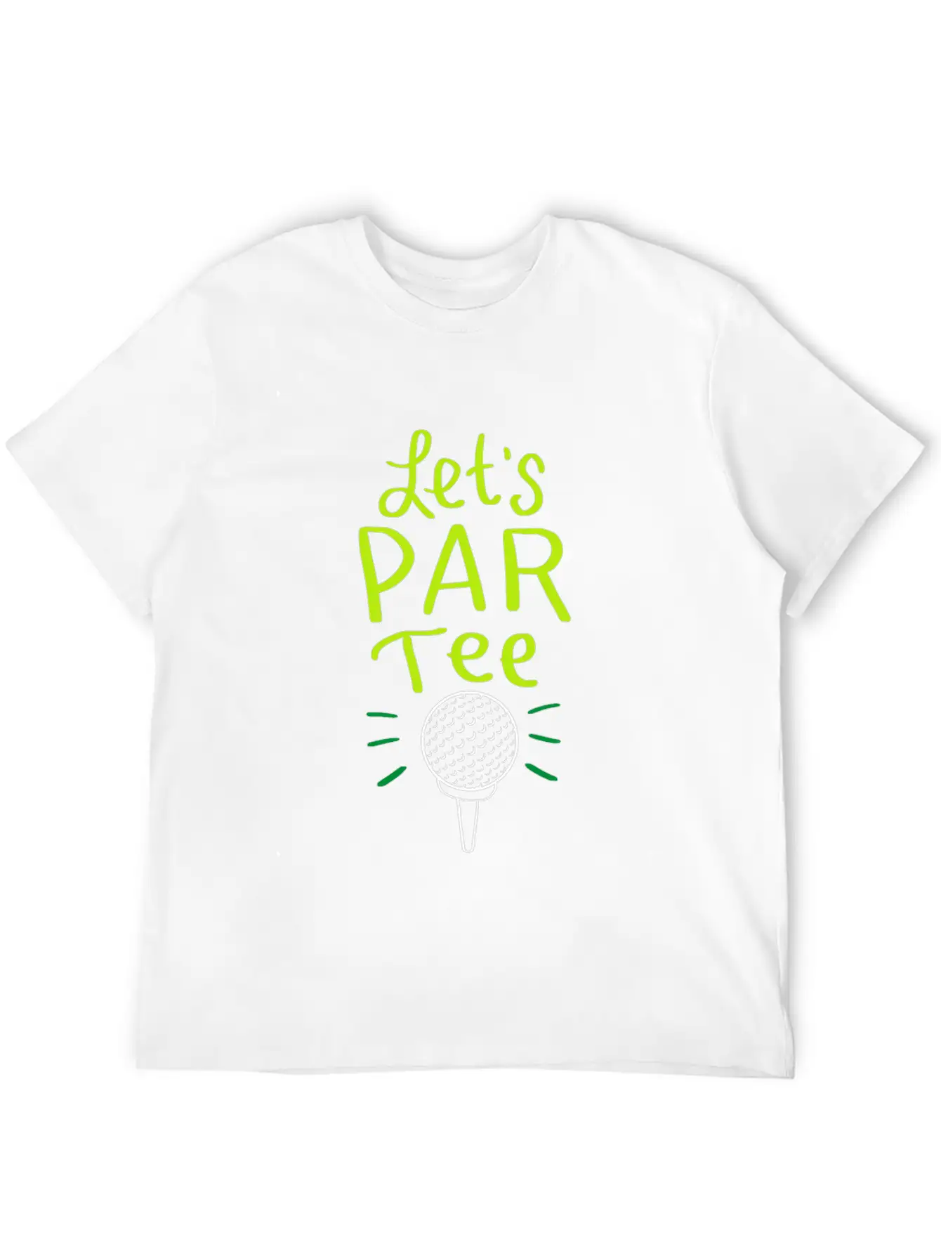 Let´s Par Tee Funny Golf Golfing Party Club Mic Unisex Casual T-Shirt – Clean Design For Daily Comfort