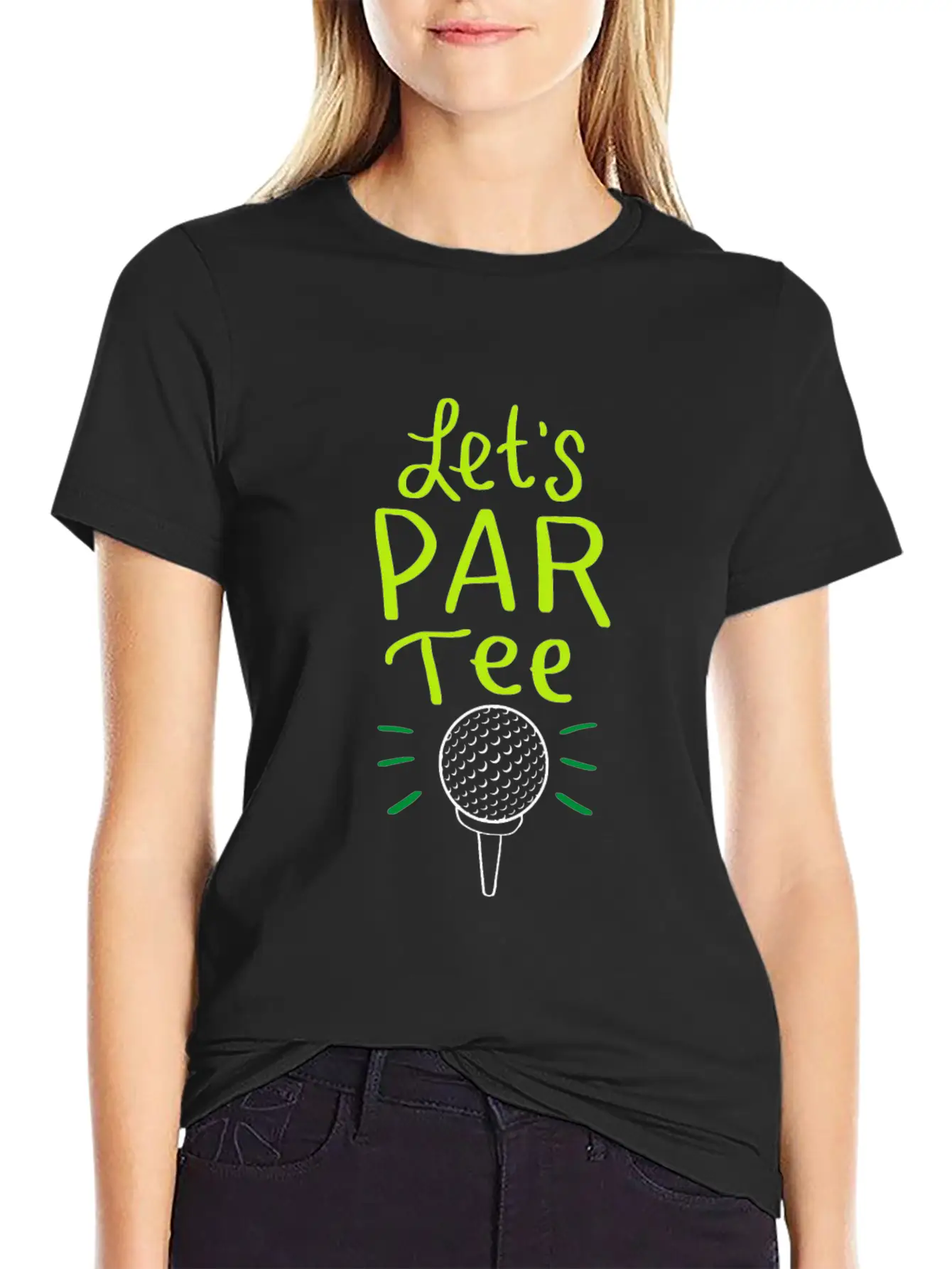 Let´s Par Tee Funny Golf Golfing Party Club Mic Unisex Casual T-Shirt – Clean Design For Daily Comfort