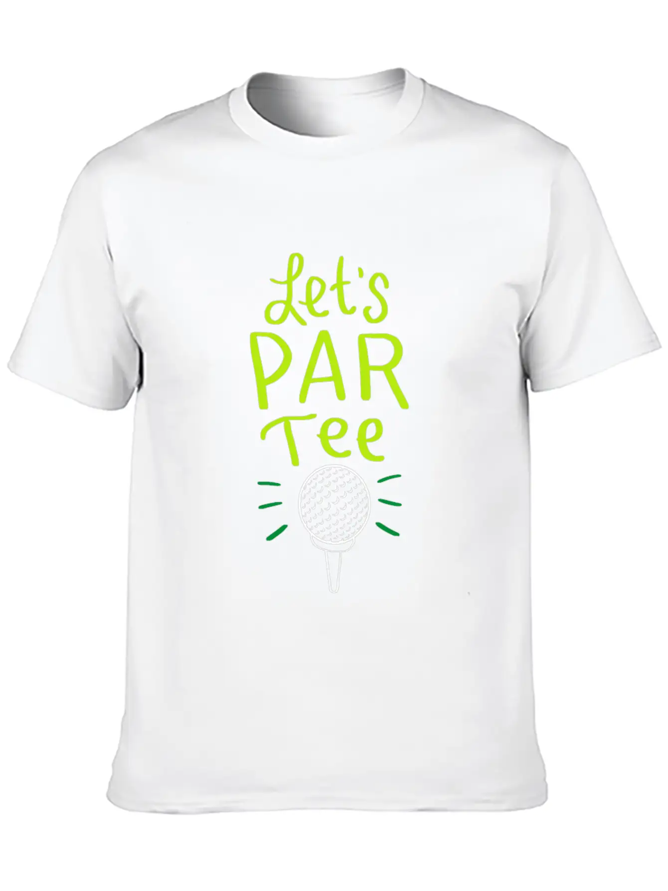 Let´s Par Tee Funny Golf Golfing Party Club Mic Unisex Casual T-Shirt – Clean Design For Daily Comfort