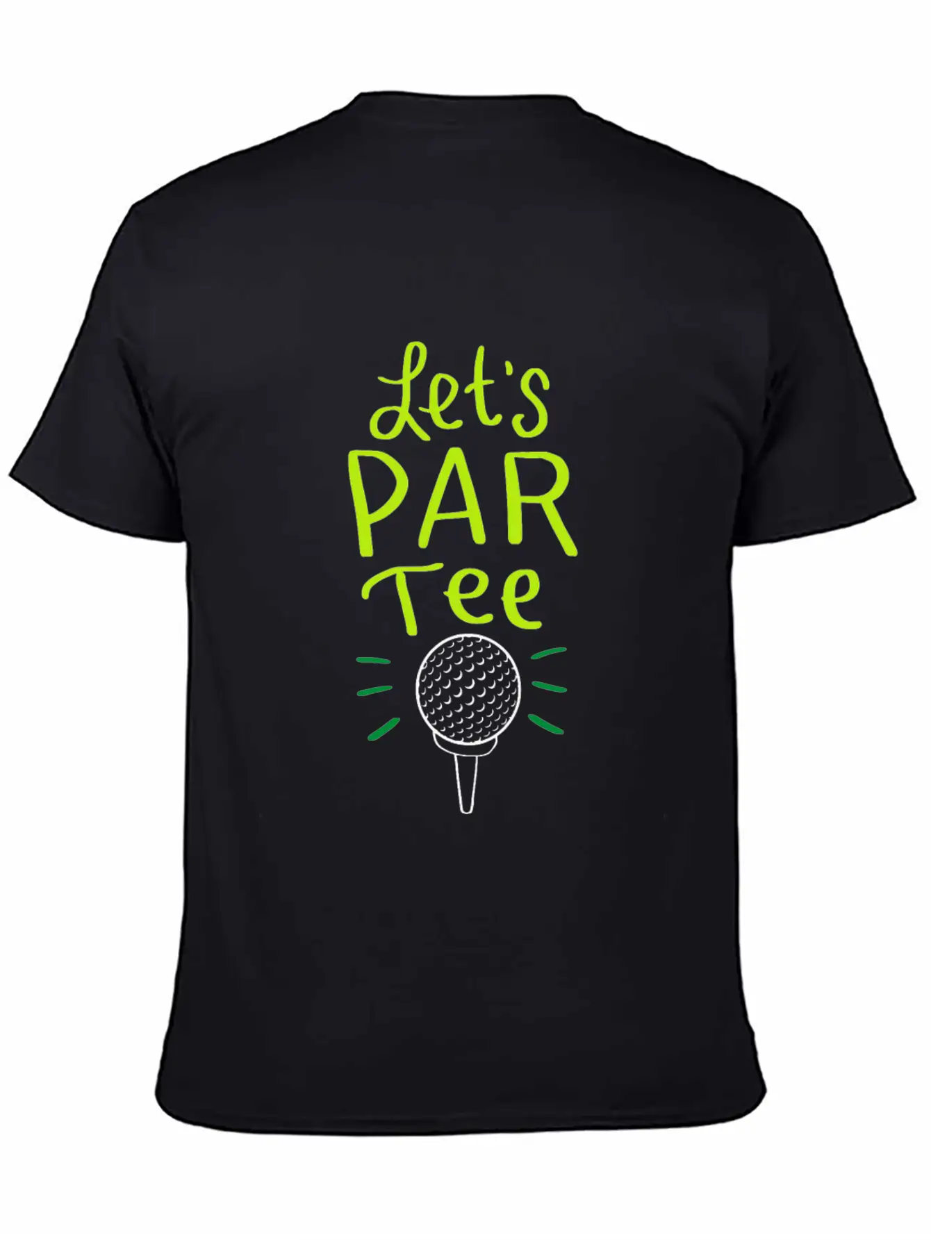 Let´s Par Tee Funny Golf Golfing Party Club Mic Unisex Casual T-Shirt – Clean Design For Daily Comfort