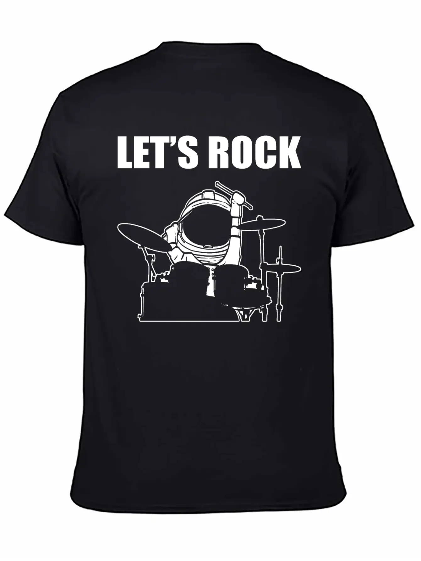 Let's Rock Musician Gift Unisex Short Sleeve Soft Cotton T-Shirt – Casual Everyday Wear