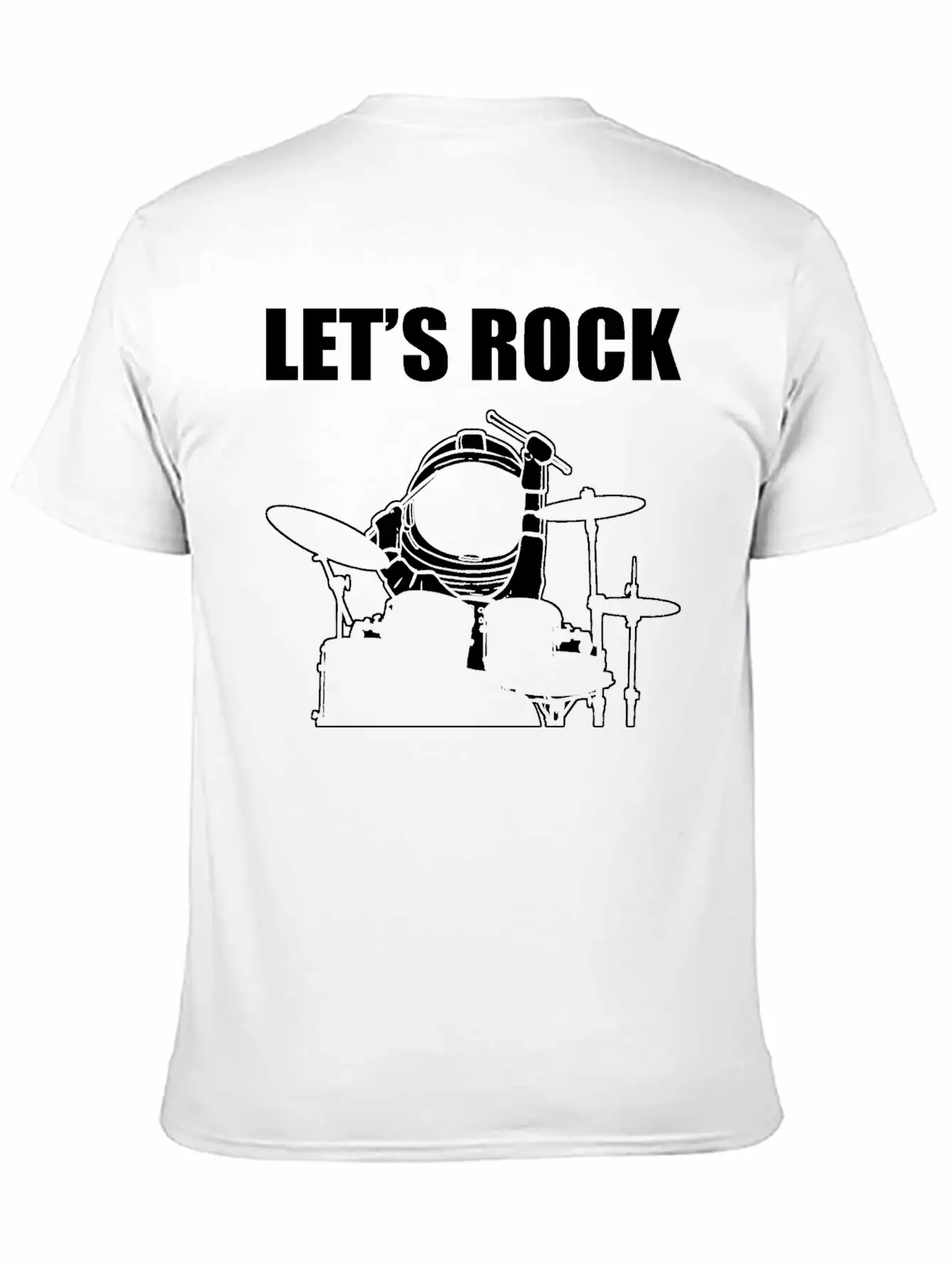 Let's Rock Musician Gift Unisex Short Sleeve Soft Cotton T-Shirt – Casual Everyday Wear